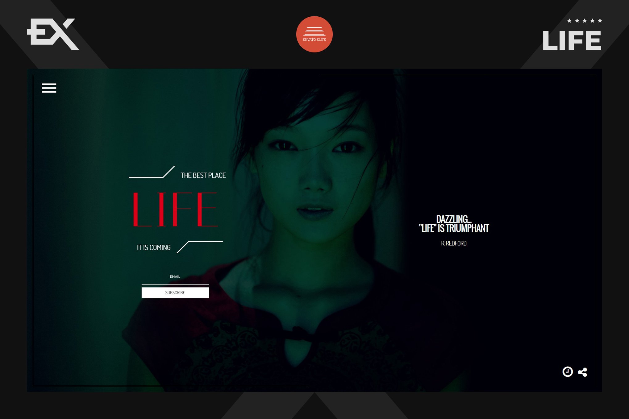 Imagen de portada de Life - Responsive Under Construction Template (plantilla web)