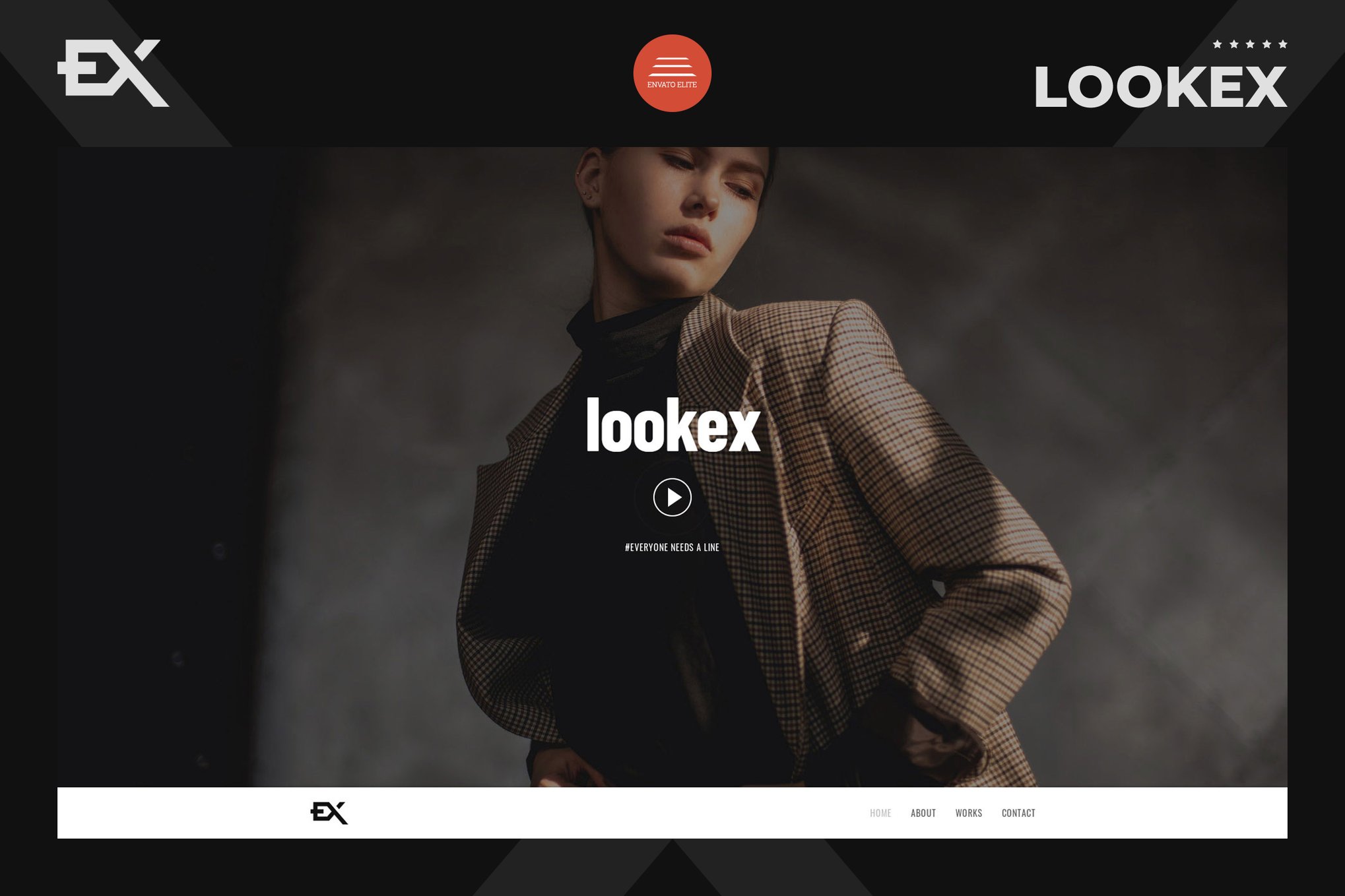 Imagen de portada de Lookex - Creative Portfolio Template (plantilla web)