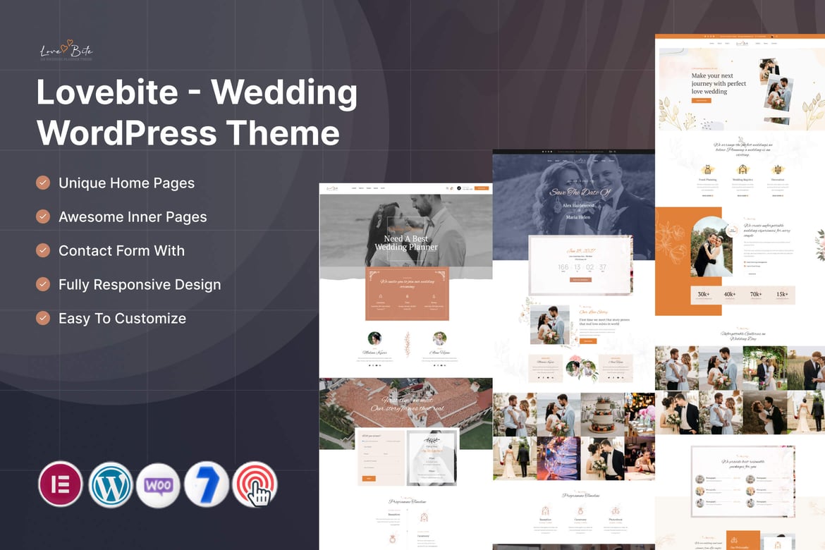 Imagen de portada de Lovebite – Wedding WordPress Theme (tema)