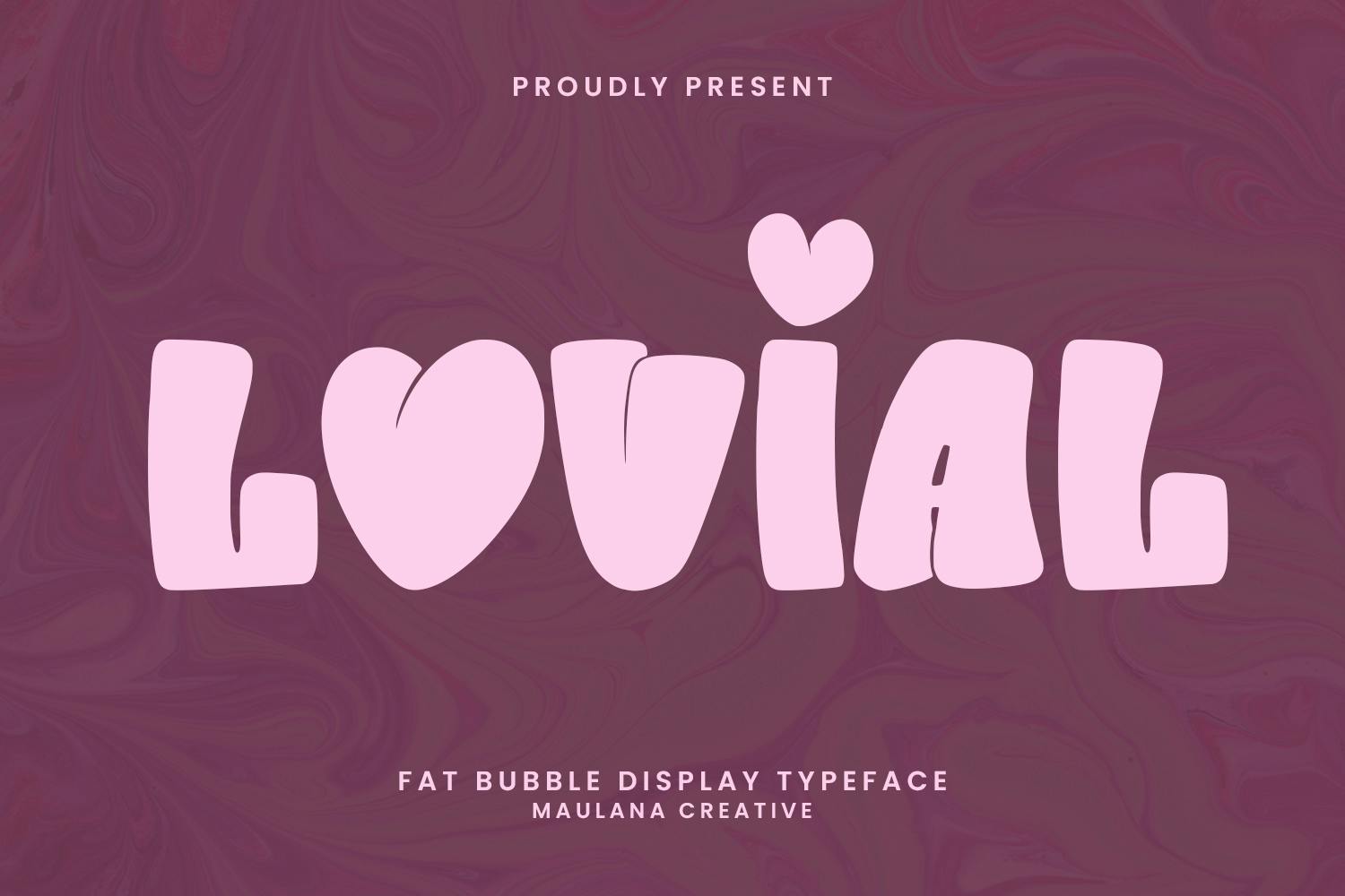 Imagen de portada de Lovial Fat Bubble Display Typeface (fuente)