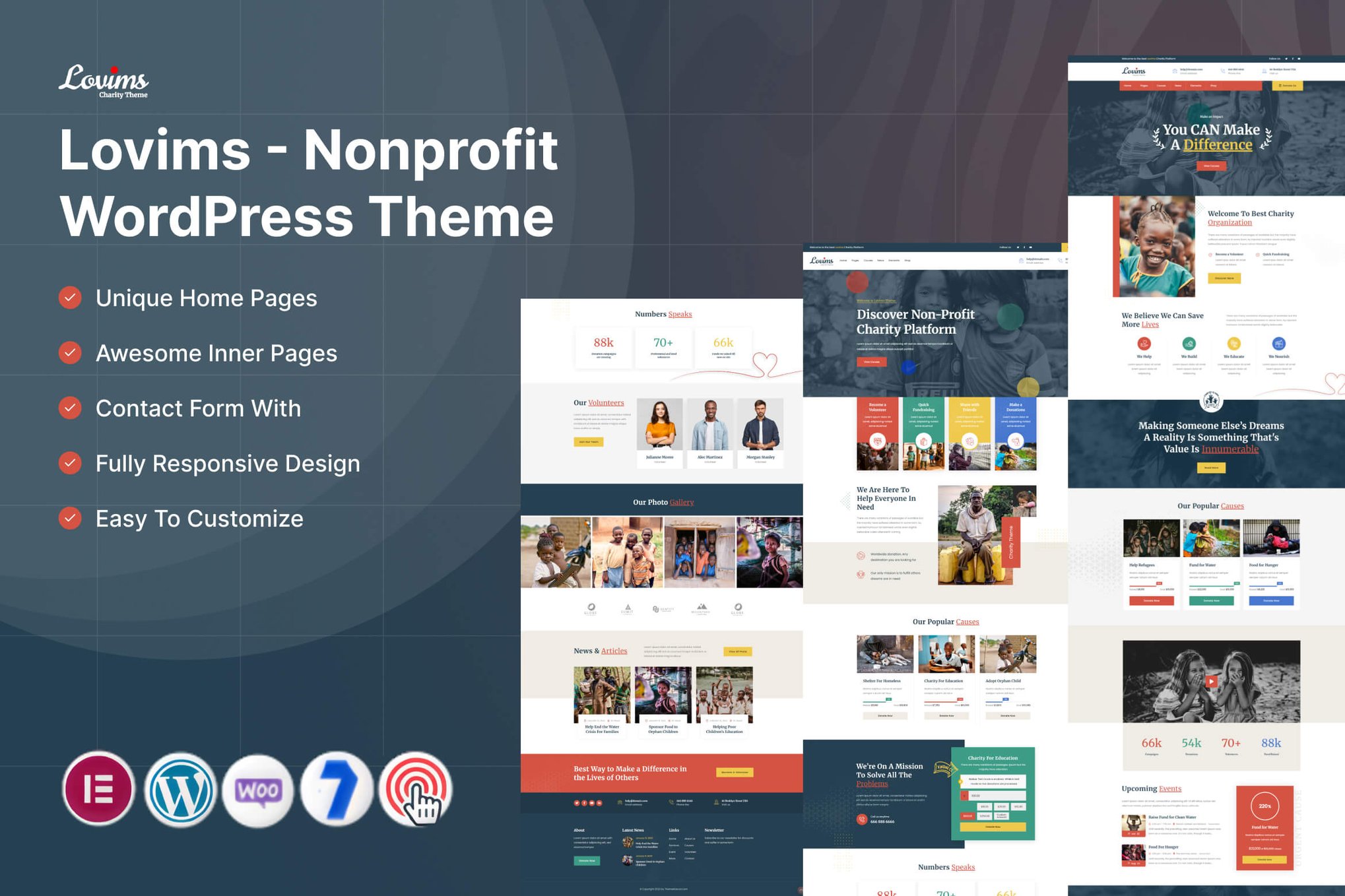 Imagen de portada de Lovims - Nonprofit WordPress Theme (tema)
