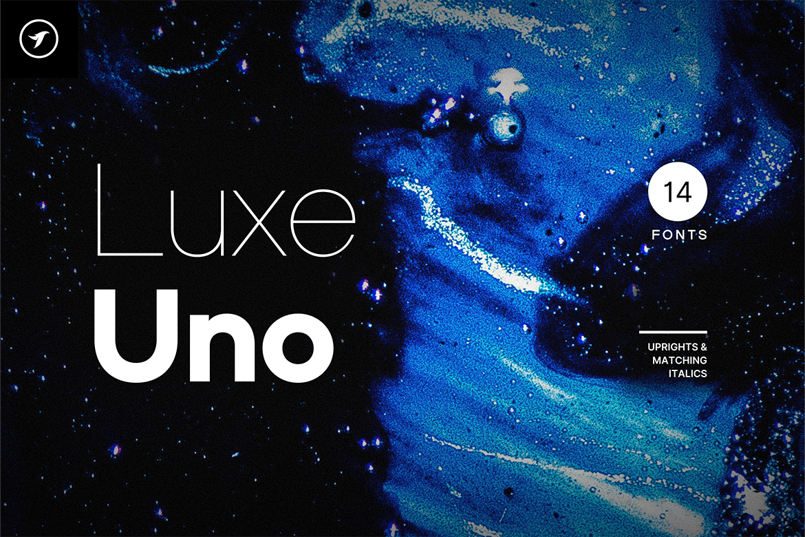 Imagen de portada de Luxe Uno - Modern Sans-Serif Font Family (fuente)