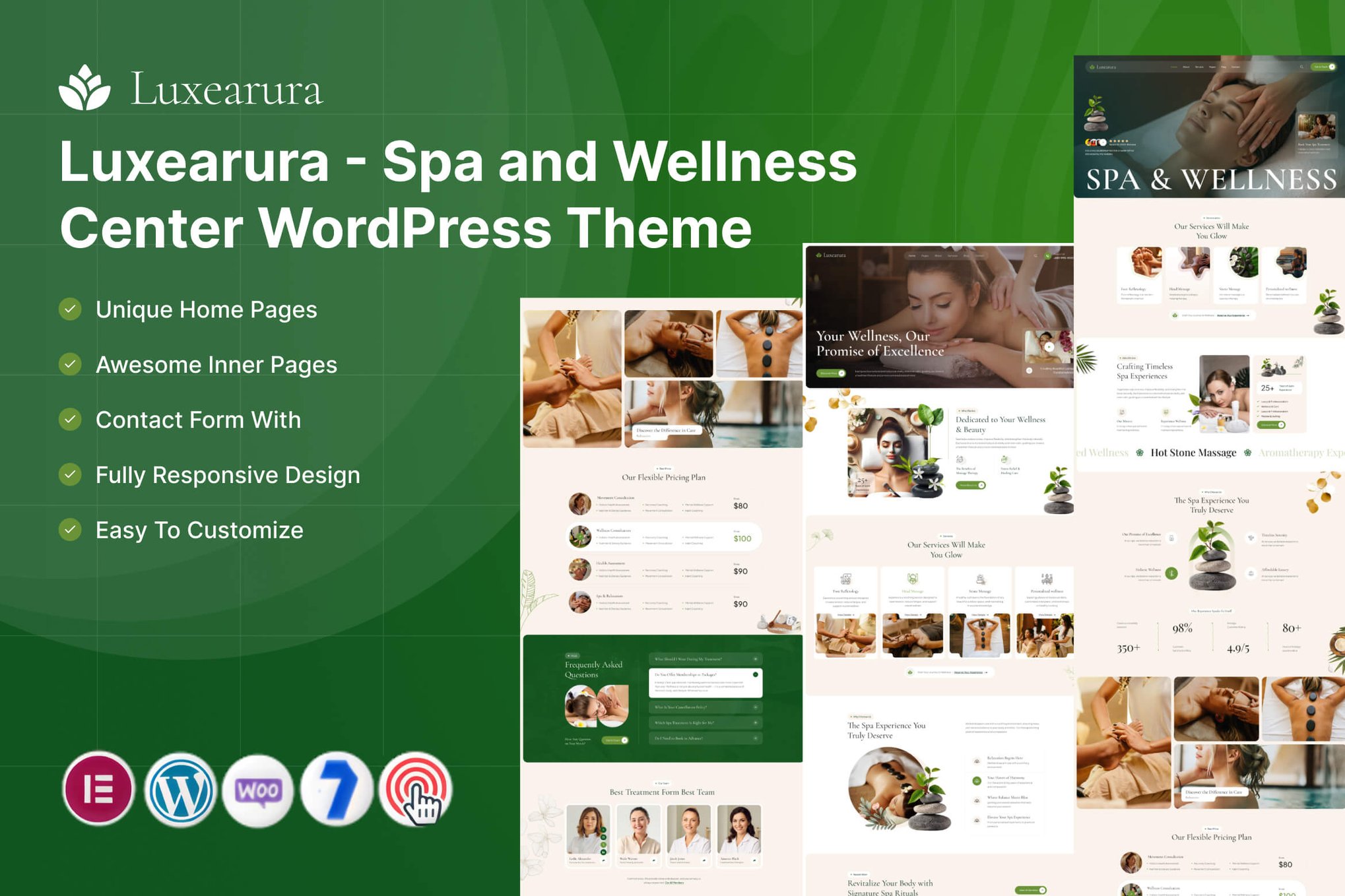 Imagen de portada de Luxearura - Spa & Wellness Center WordPress Theme (tema)