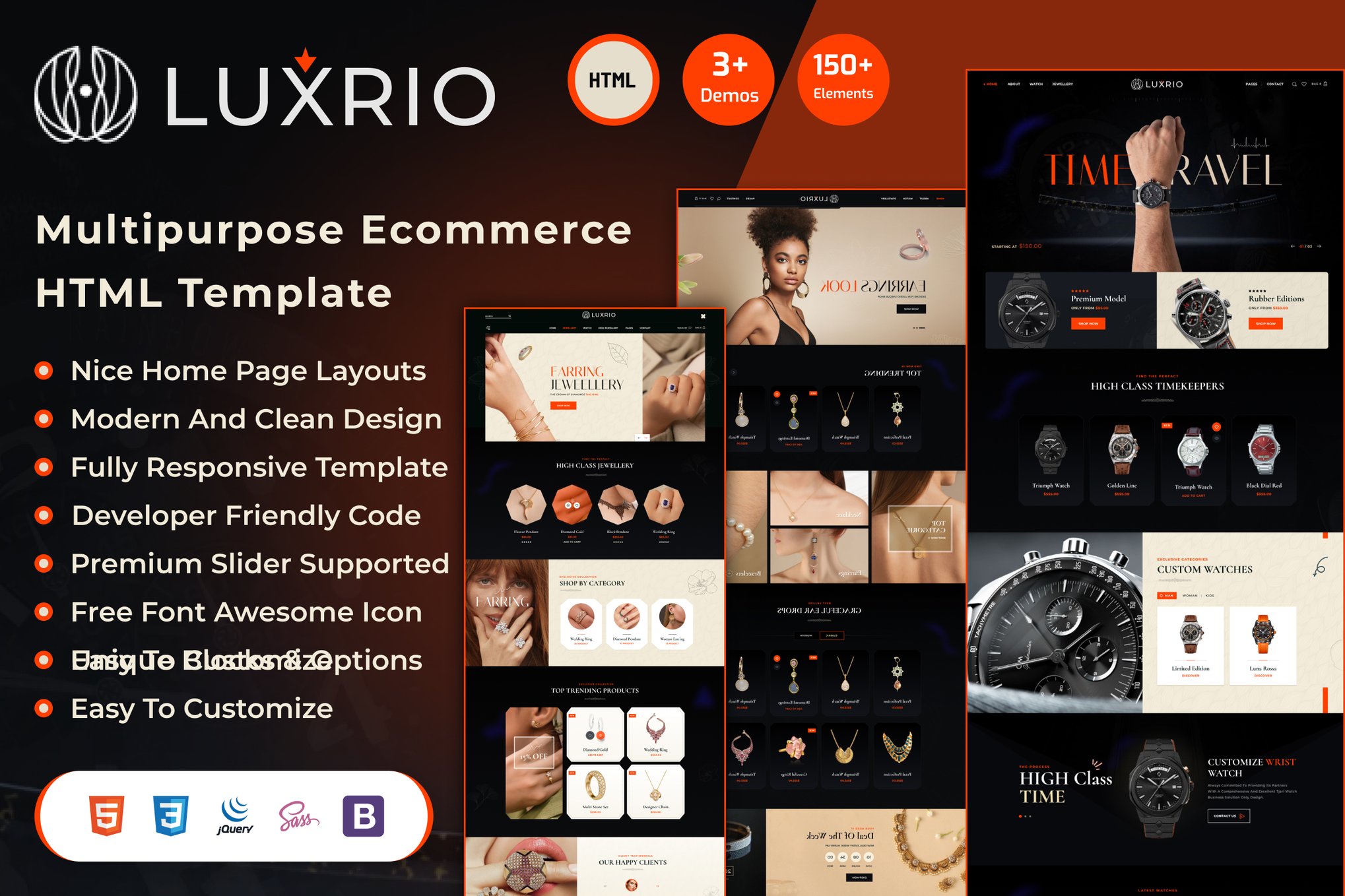 Imagen de portada de Luxrio – Multipurpose eCommerce HTML Template (plantilla web)