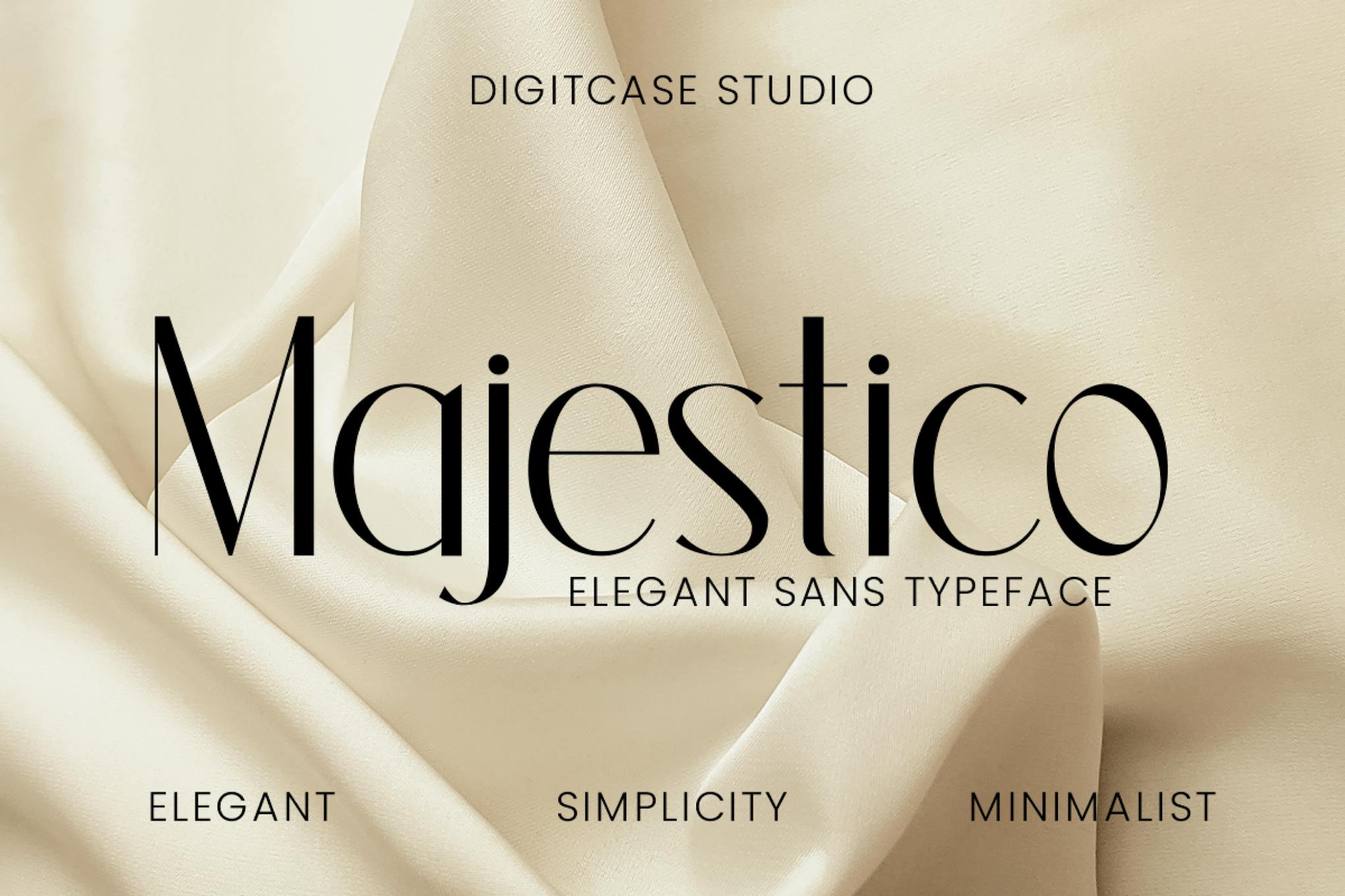 Imagen de portada de Majestico - Elegant Sans Typeface (fuente)