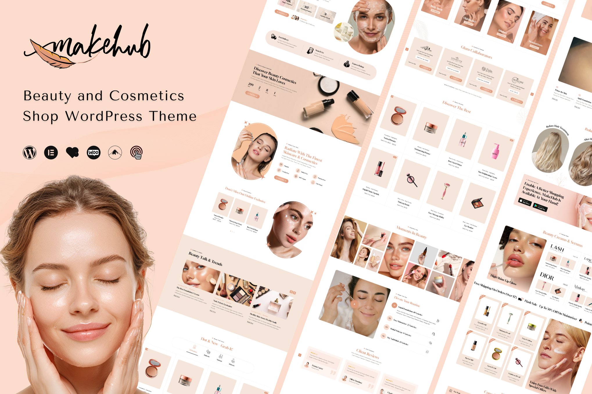 Imagen de portada de Makehub - Beauty & Cosmetics WooCommerce Theme (tema)