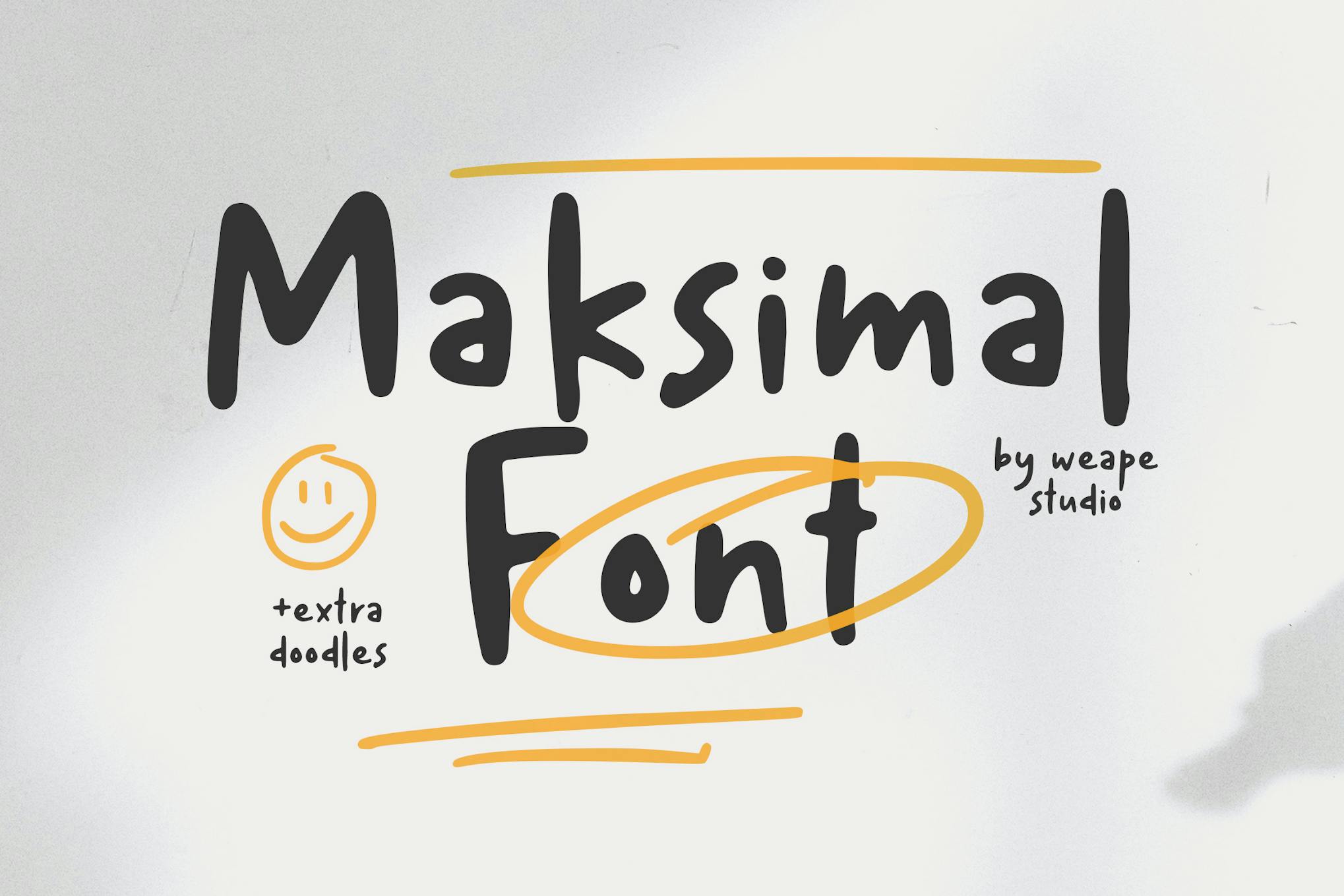 Imagen de portada de Maksimal Handwritten Font (fuente)