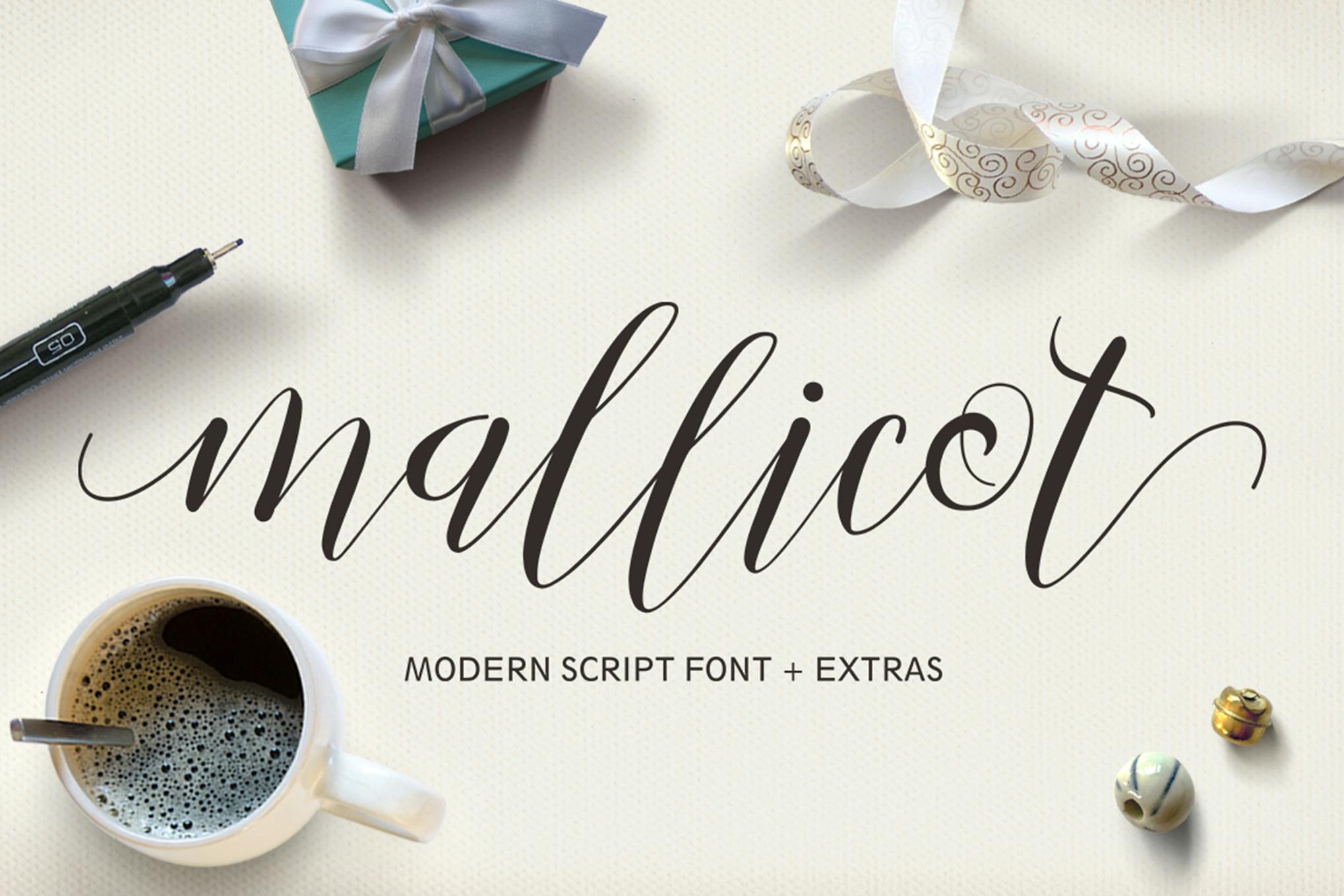 Imagen de portada de Mallicot Script (fuente)