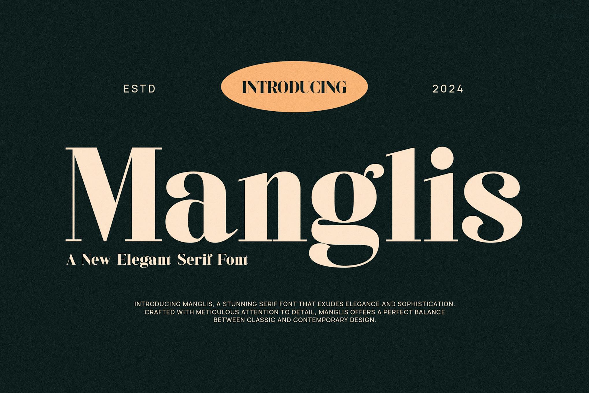 Imagen de portada de Manglis - Classy & Stylish Serif (fuente)