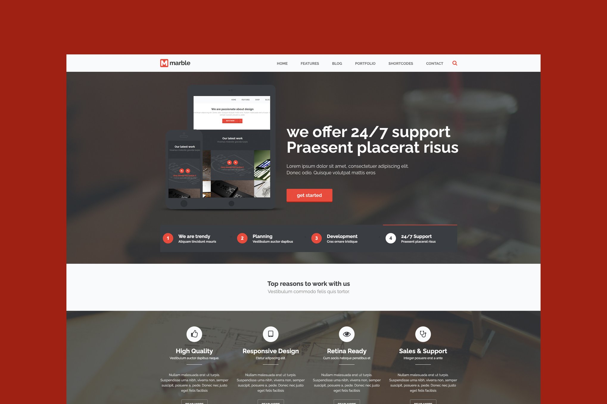 Imagen de portada de Marble - Multipurpose HTML Template (plantilla web)