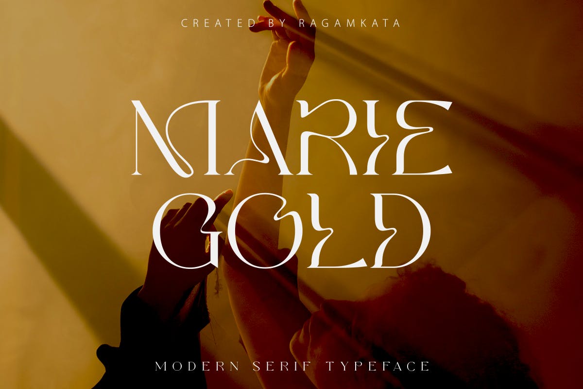 Imagen de portada de Marie Gold - Modern Serif (fuente)