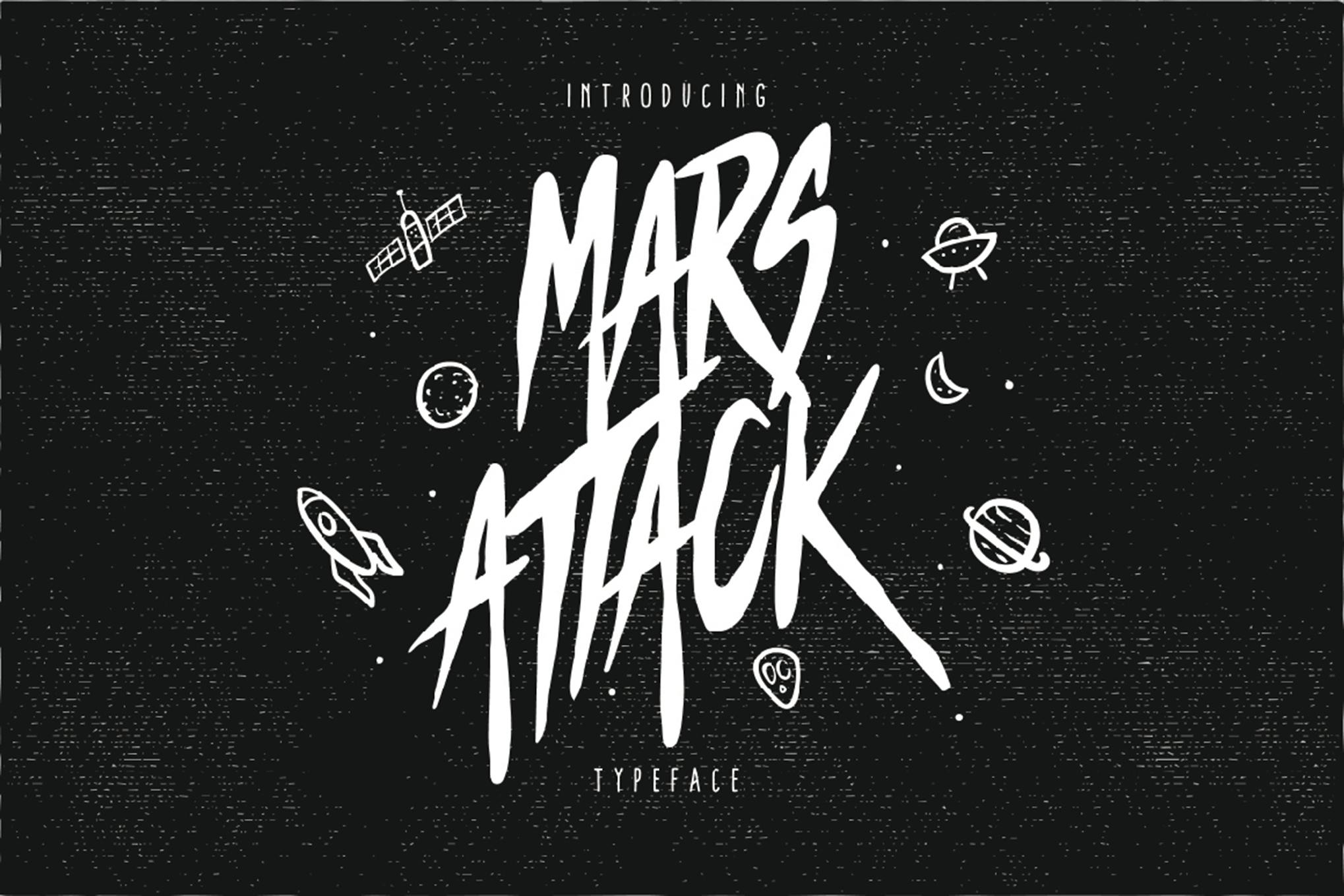 Imagen de portada de Mars Attack Typeface (fuente)