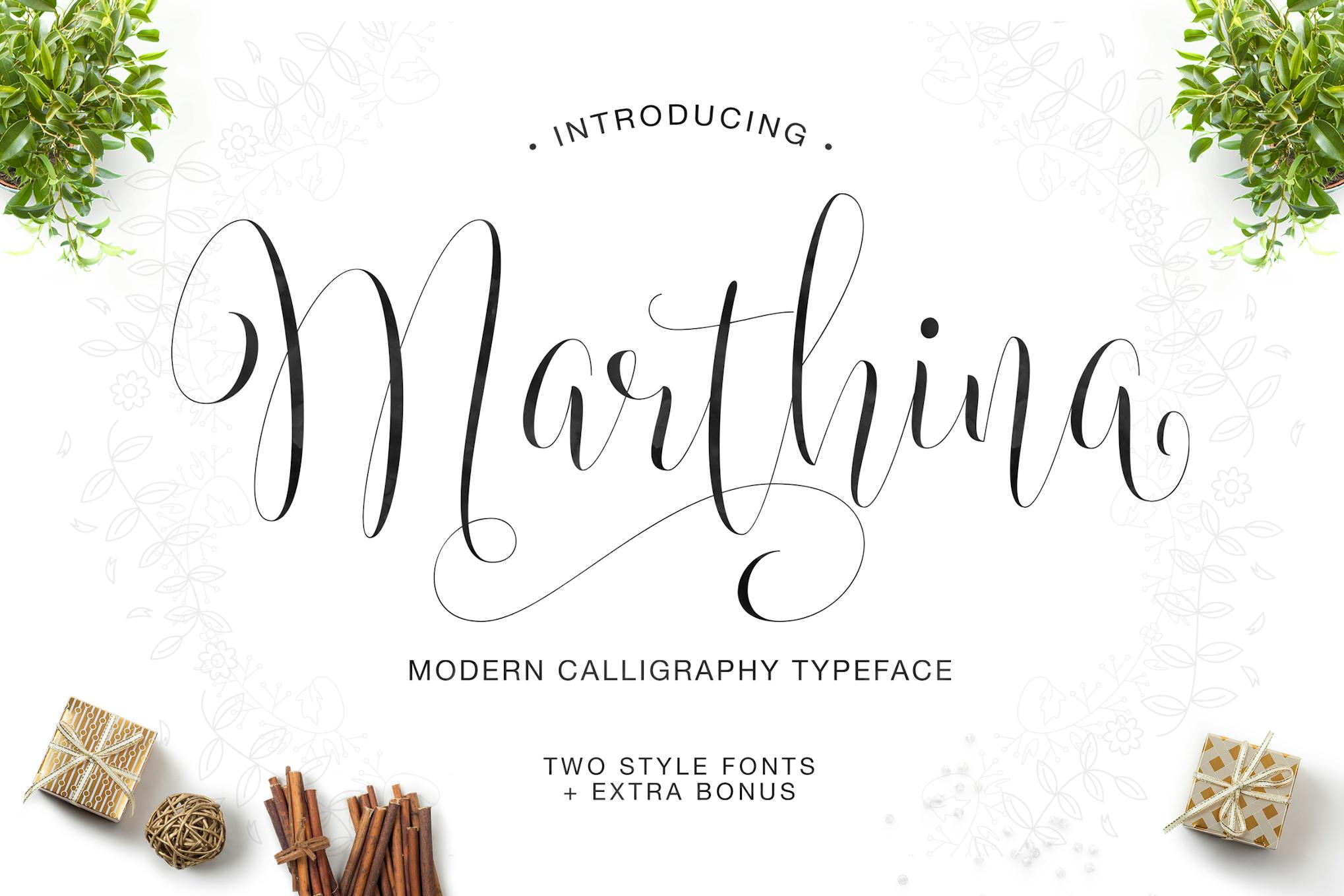 Imagen de portada de Marthina Script - Two Style (fuente)