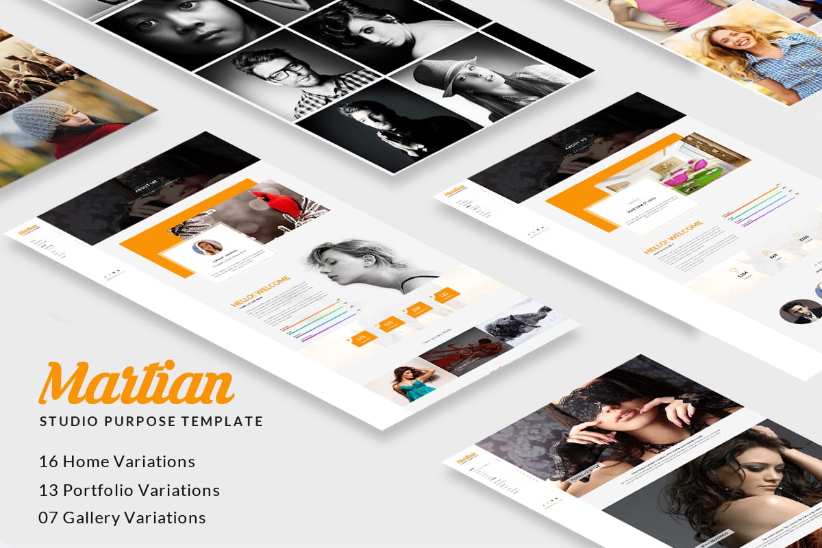 Imagen de portada de Martian - Studio Purpose HTML Template (plantilla web)