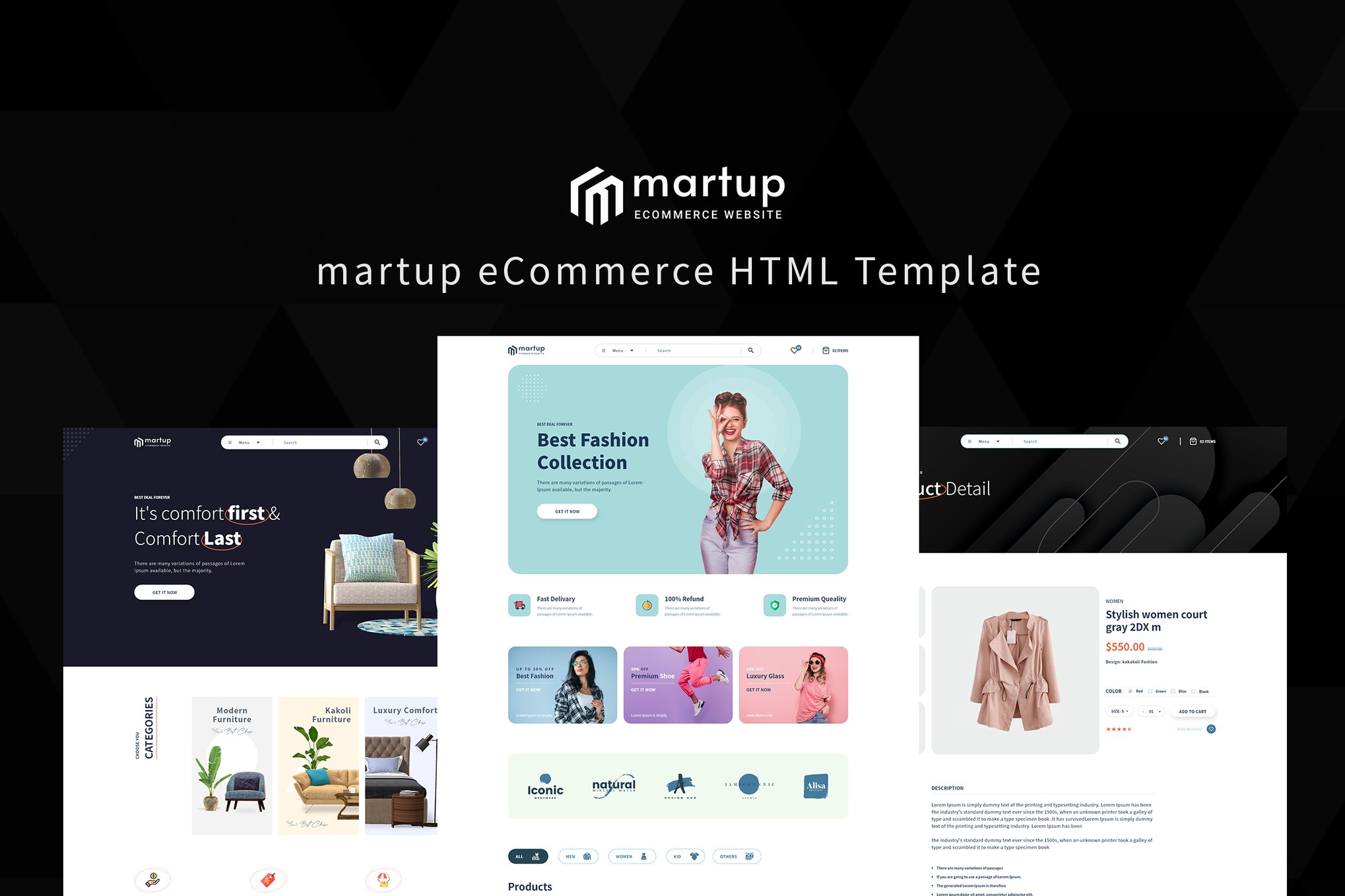 Imagen de portada de Martup - Multipurpose eCommerce HTML Template (plantilla web)