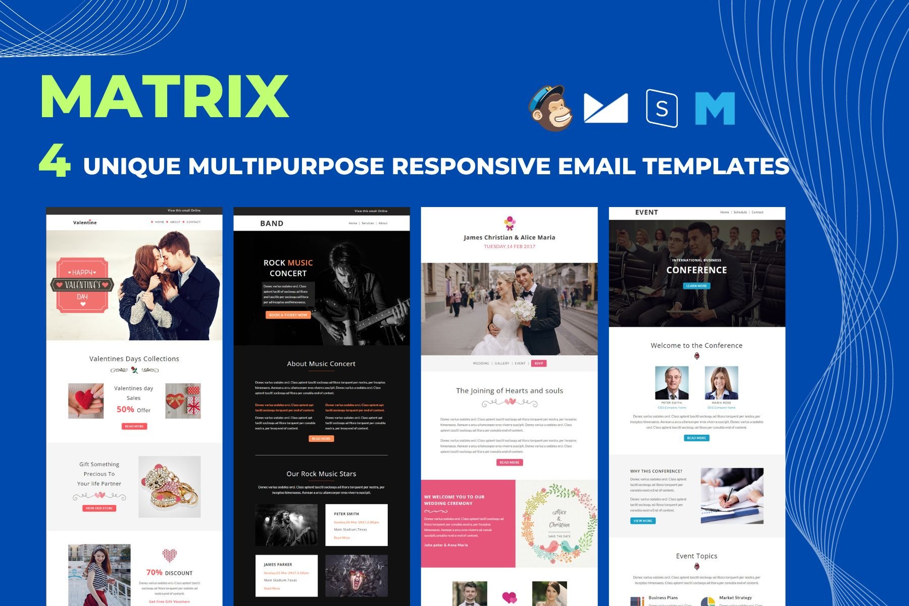 Imagen de portada de Matrix - Multipurpose Responsive Email Templates (plantilla web)