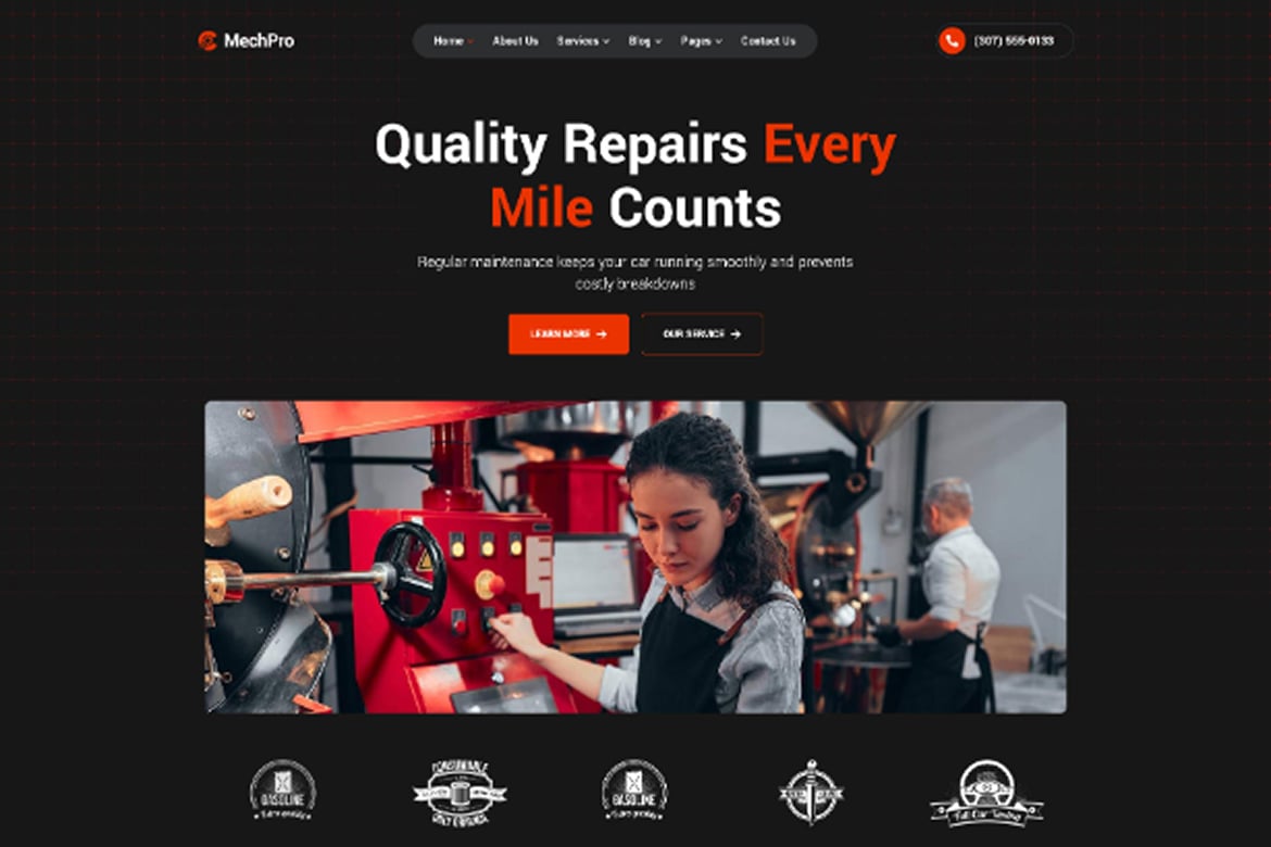 Imagen de portada de Mechpro – Car Service & Repair WordPress Theme (tema)