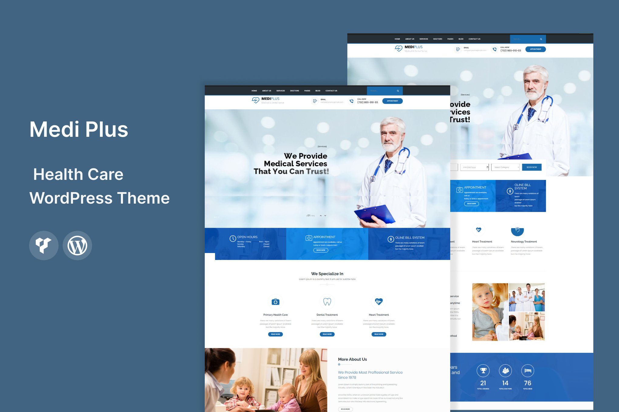 Imagen de portada de Medi Plus - Health Care WordPress Theme (tema)