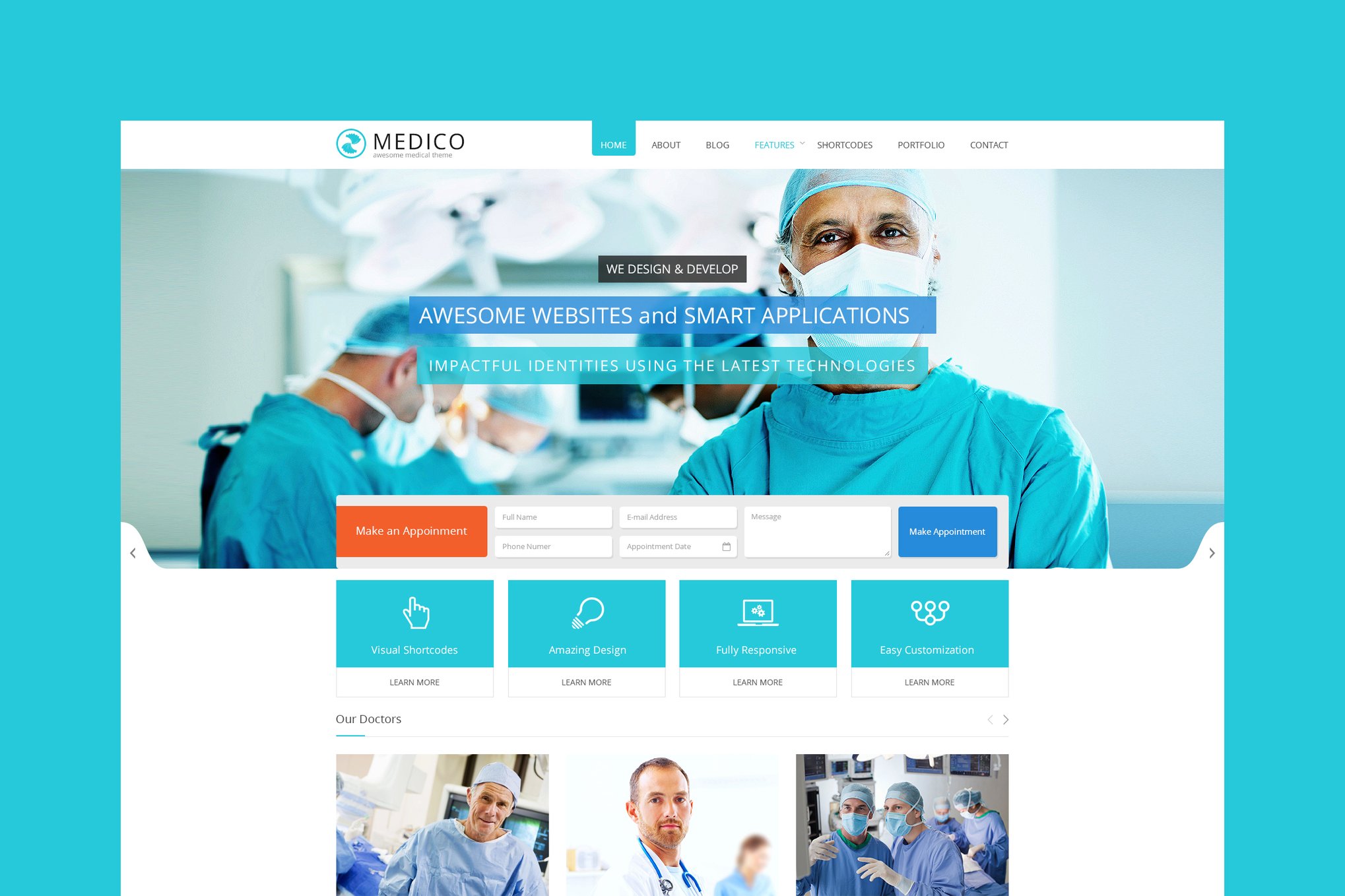 Imagen de portada de Medico -Medical & Health HTML5 Template (plantilla web)