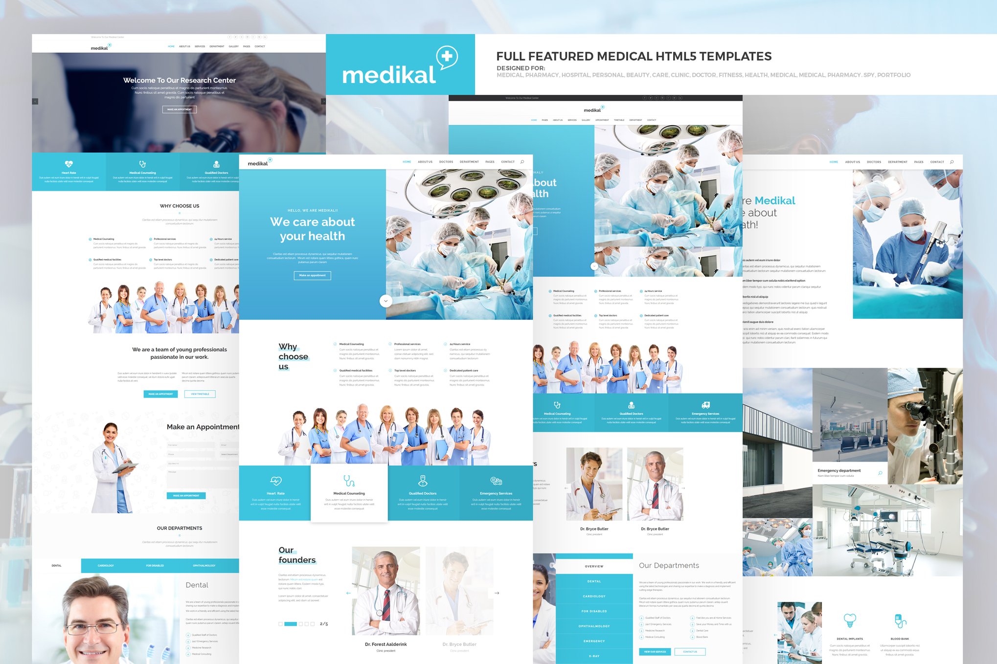 Imagen de portada de Medikal - Health Care & Medical HTML5 Template (plantilla web)