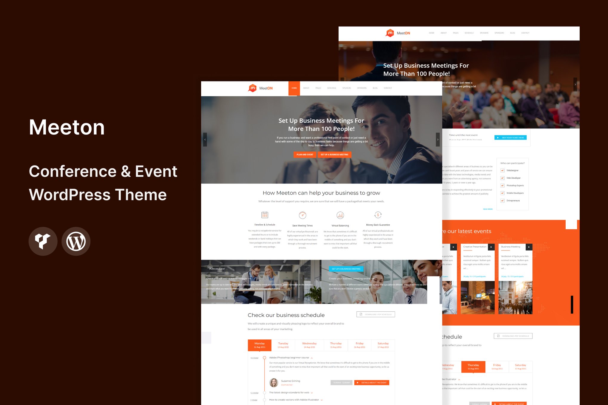 Imagen de portada de Meeton - Conference & Event WordPress Theme (tema)