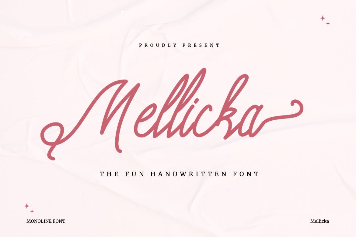 Imagen de portada de Mellicka - Fun Handwritten Font (fuente)