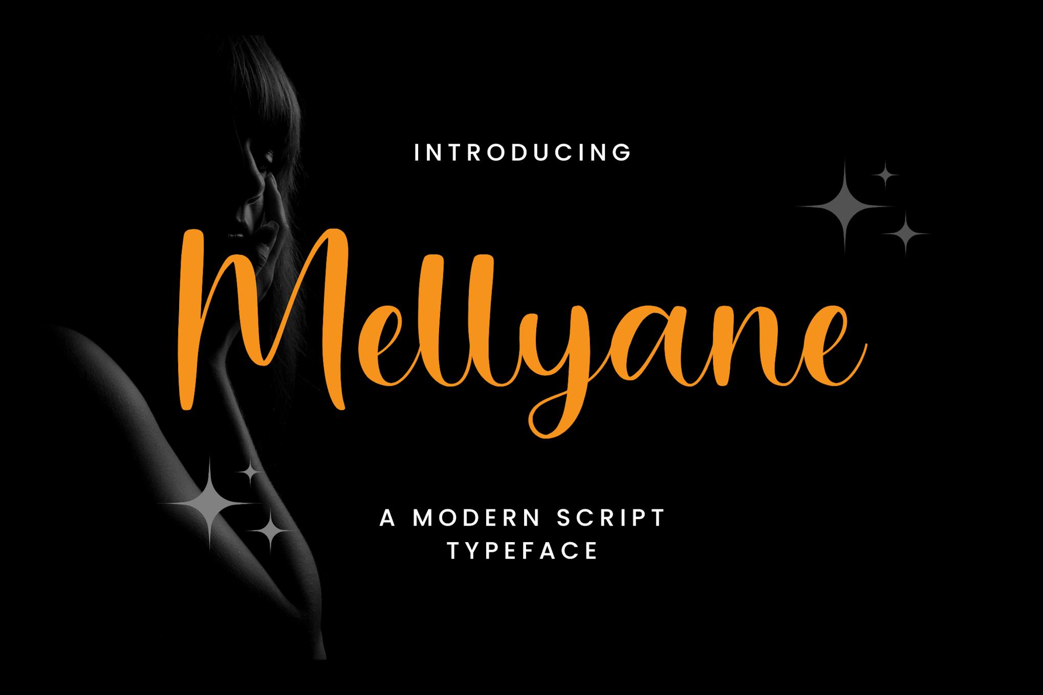 Imagen de portada de Mellyane - A Modern Script Typeface (fuente)