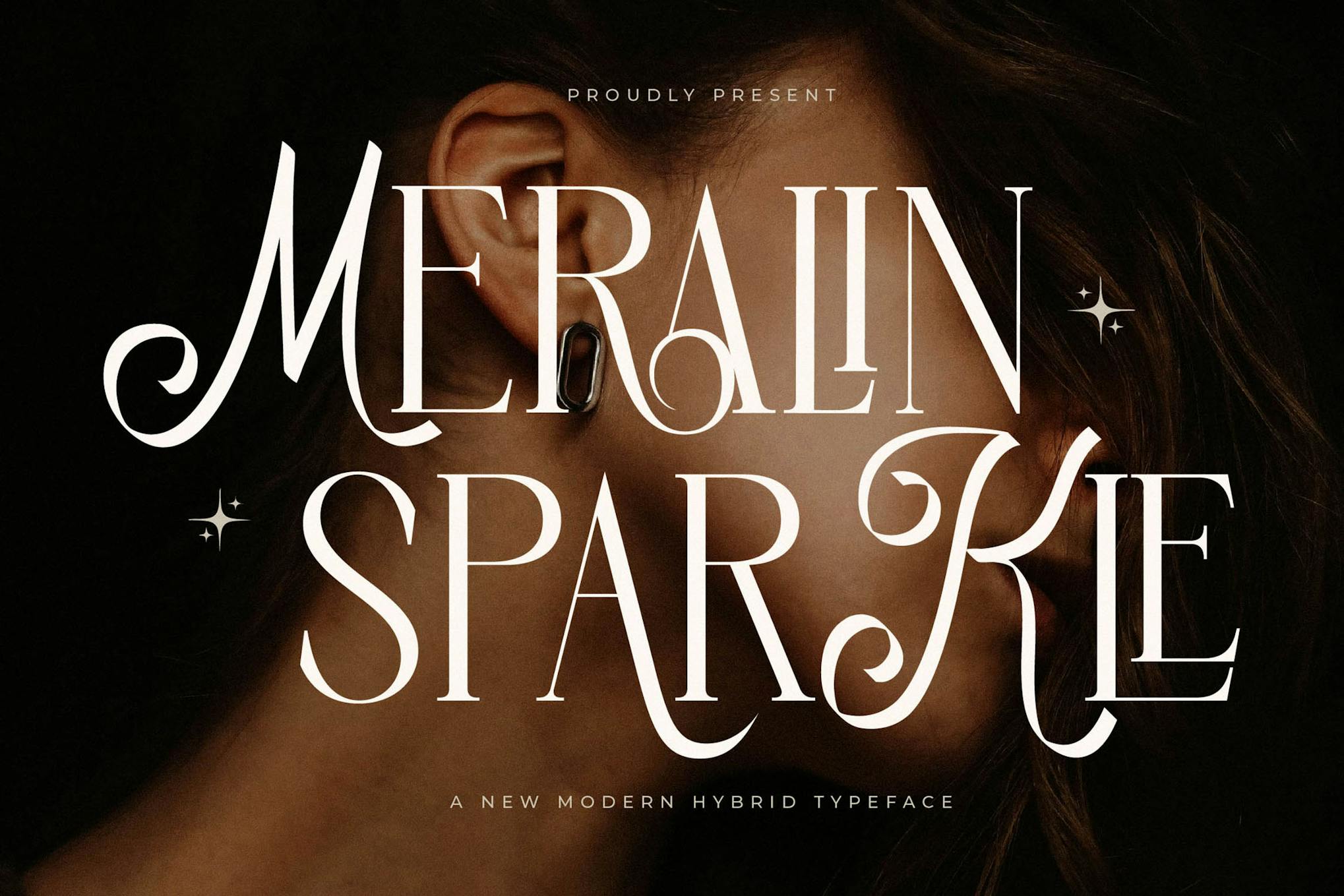 Imagen de portada de Meralin Sparkle New Modern Serif Font (fuente)