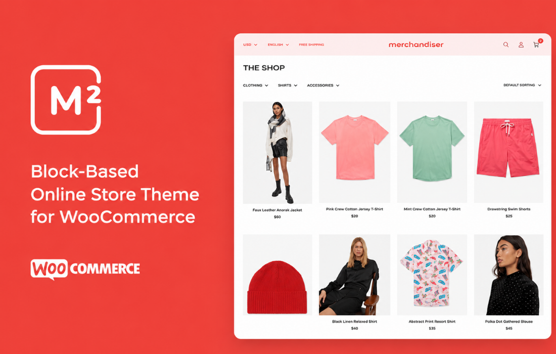 Imagen de portada de Merchandiser - Clean, Fast, Lightweight WooCommerce Theme (tema)