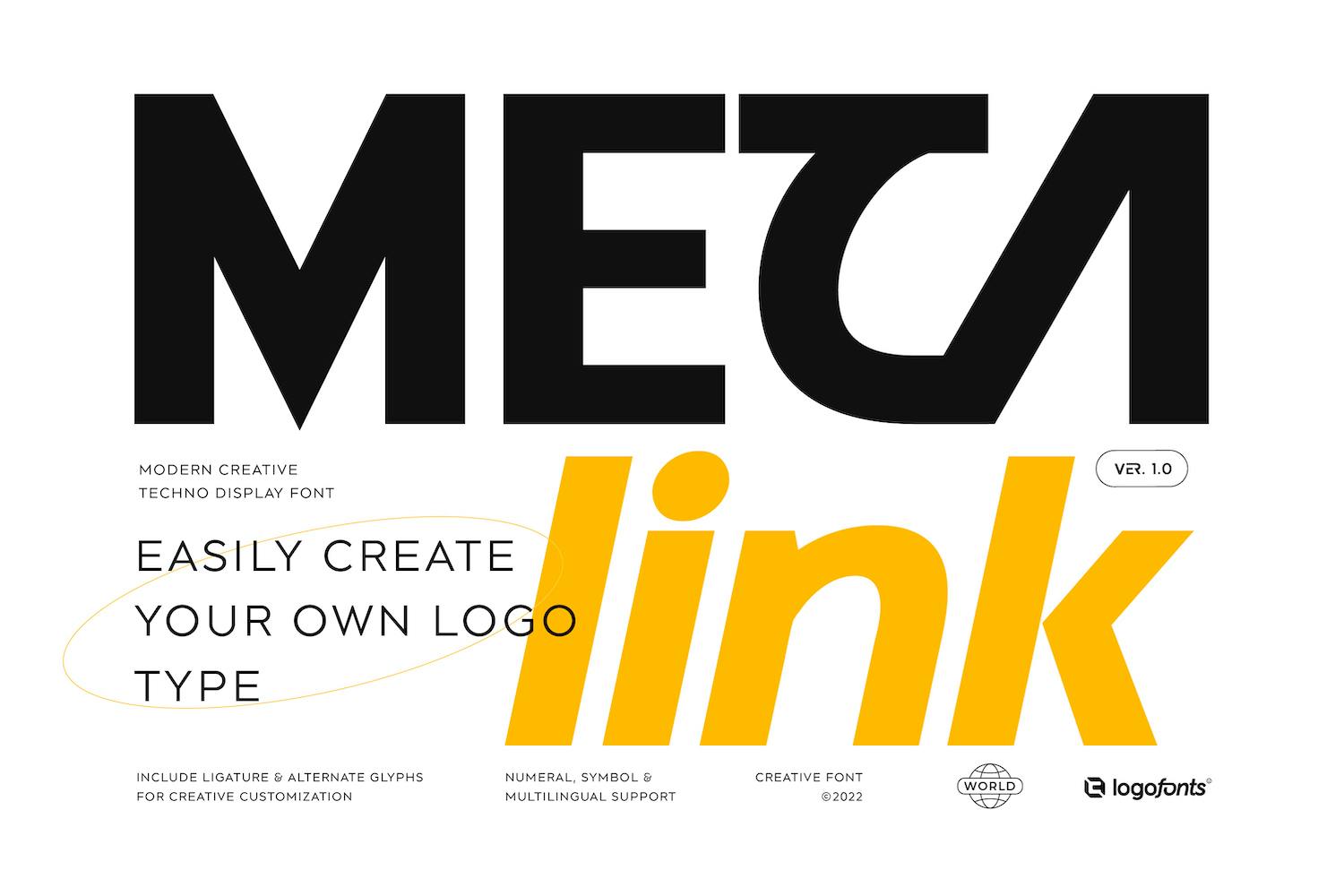 Imagen de portada de Meta Link - Modern Font (fuente)