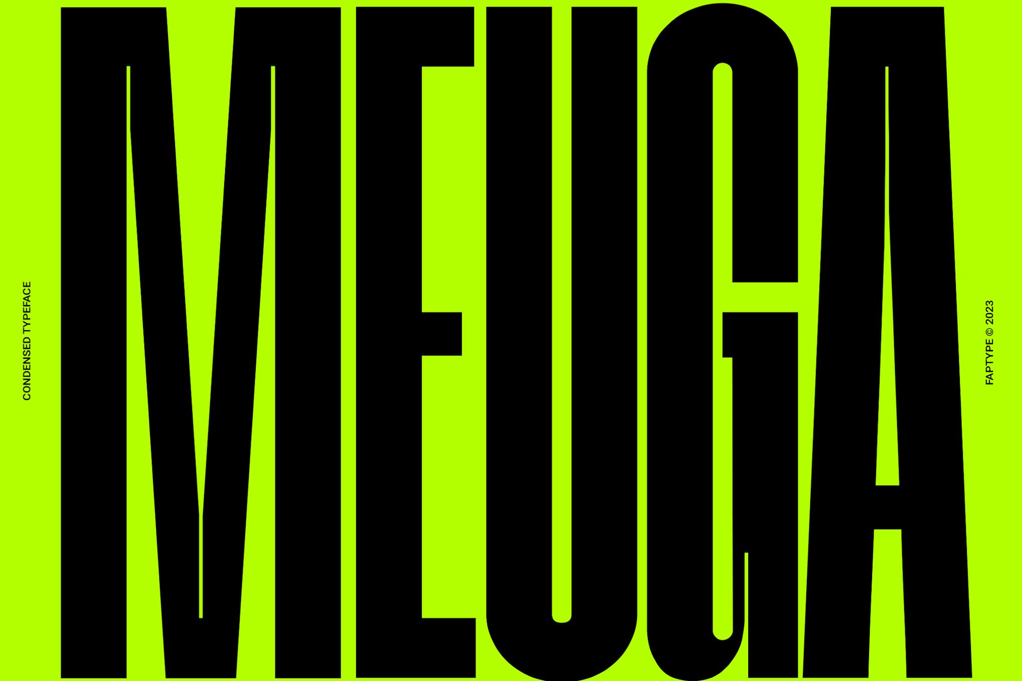 Imagen de portada de Meuga | Condensed Sans Serif Font (fuente)