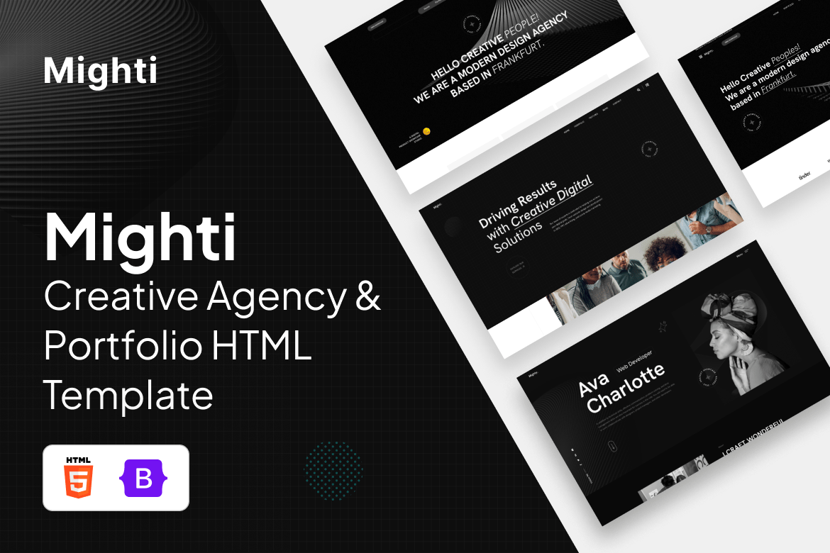 Imagen de portada de Mighty - Creative and Digital Agency HTML Template (plantilla web)
