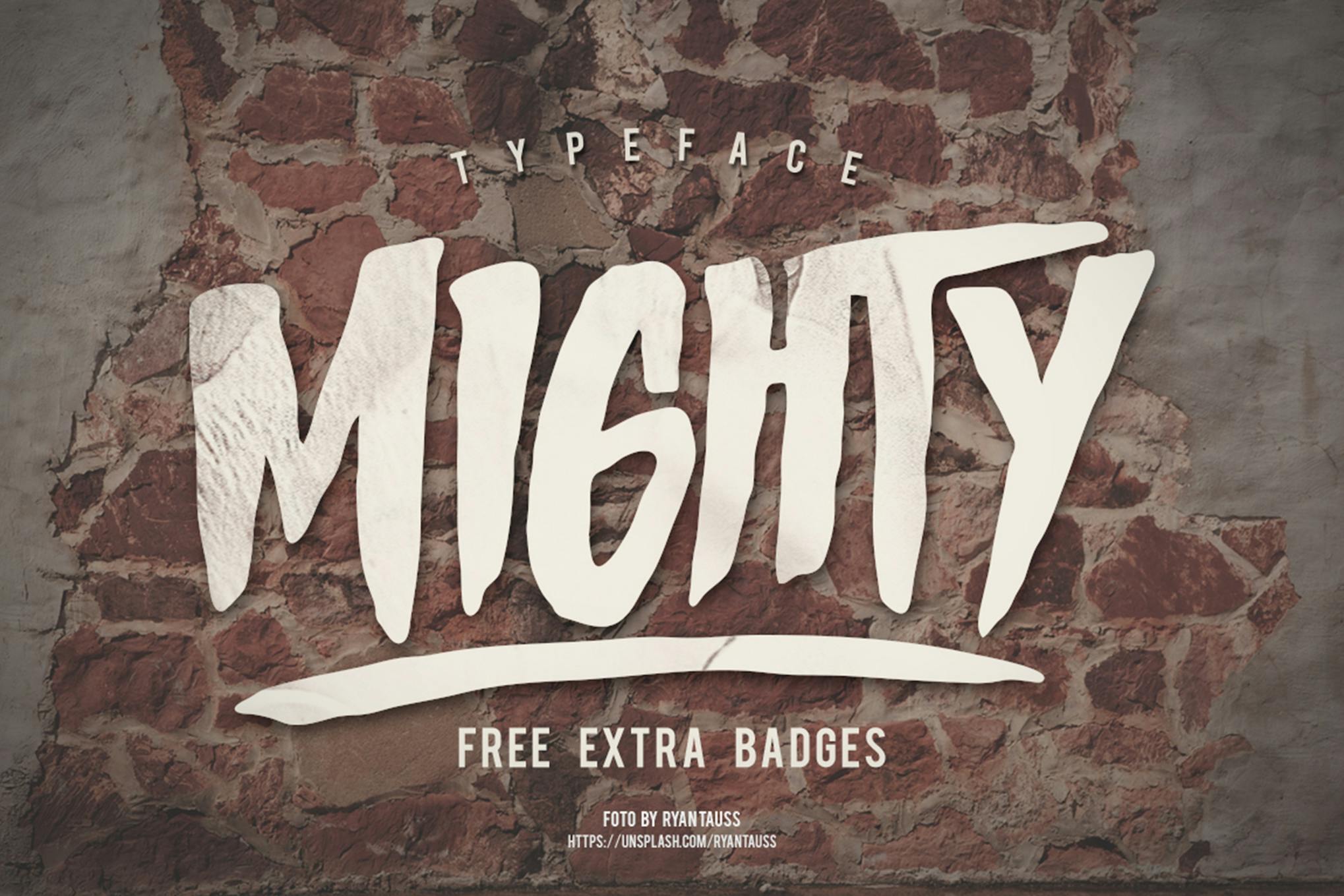 Imagen de portada de Mighty Typeface (fuente)