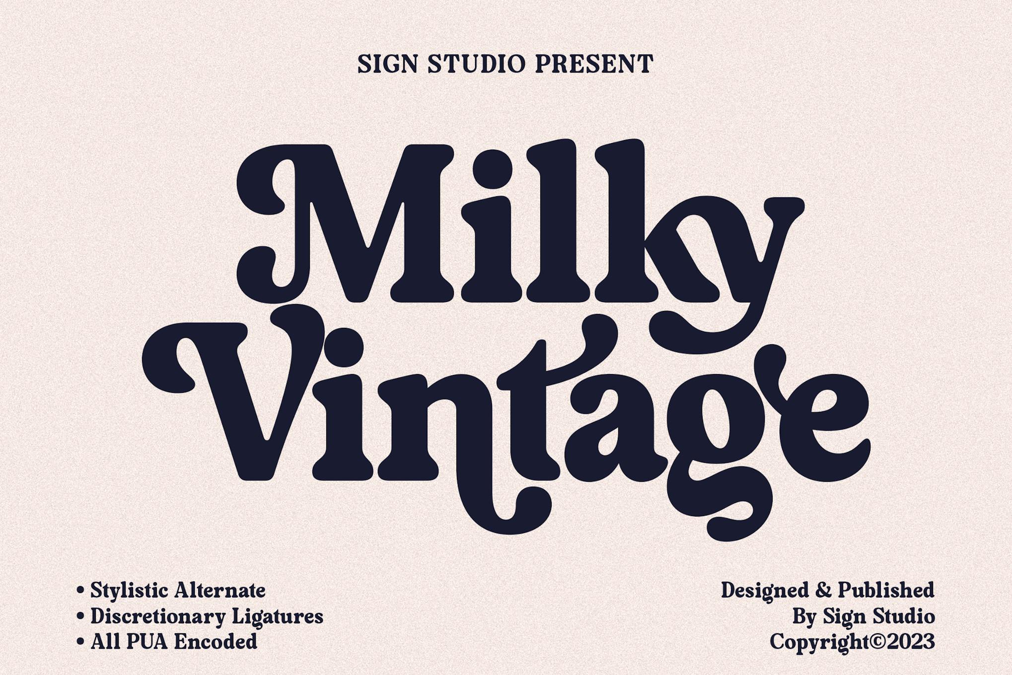 Imagen de portada de Milky Vintage (fuente)