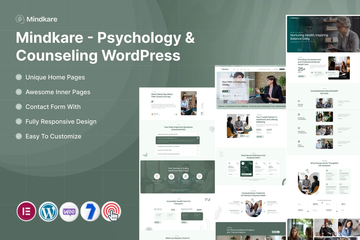 Imagen de portada de Mindkare – Psychology & Counseling WordPress (tema)