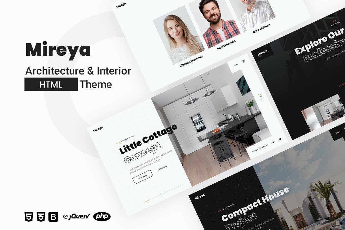 Imagen de portada de Mireya | Creative Architecture Portfolio (plantilla web)