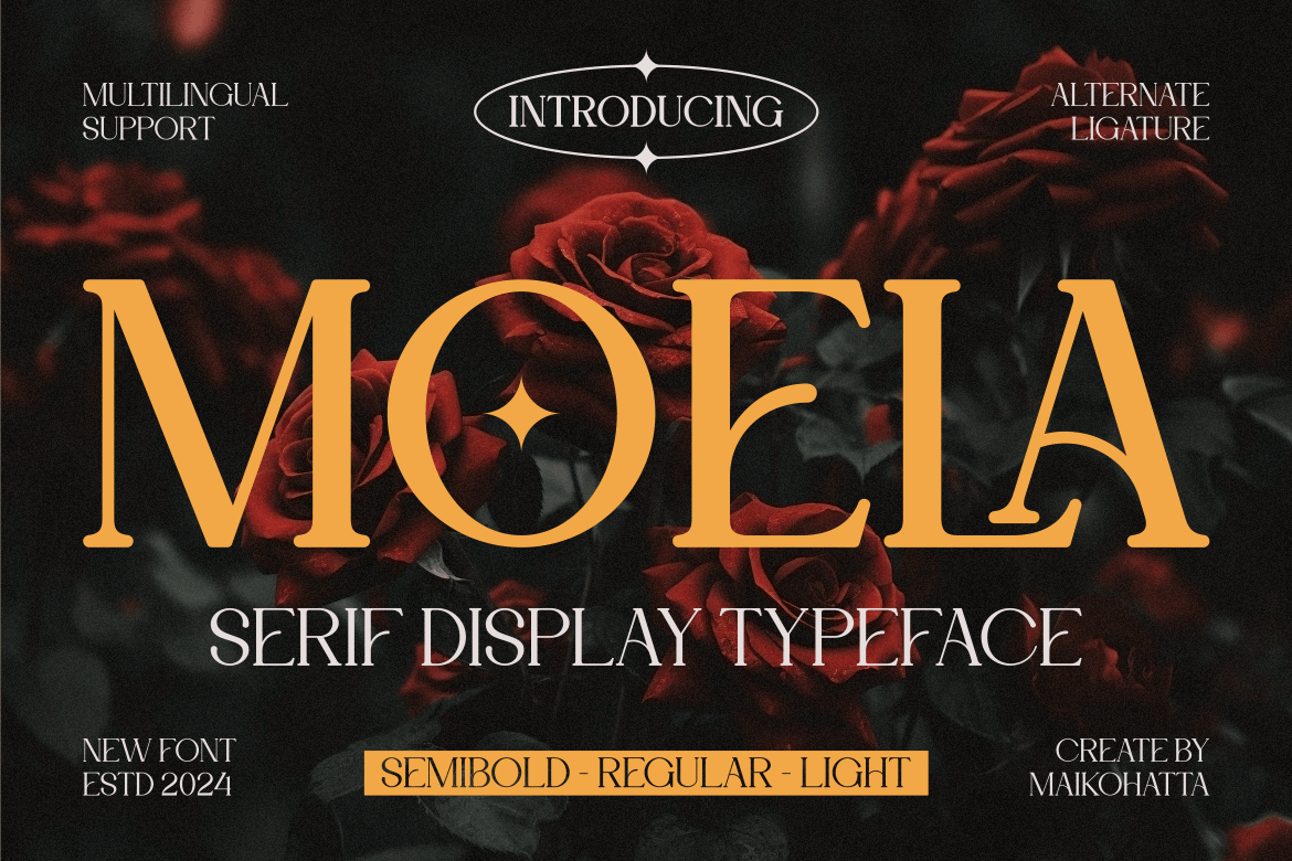 Imagen de portada de Moela - Serif Display Typeface (fuente)