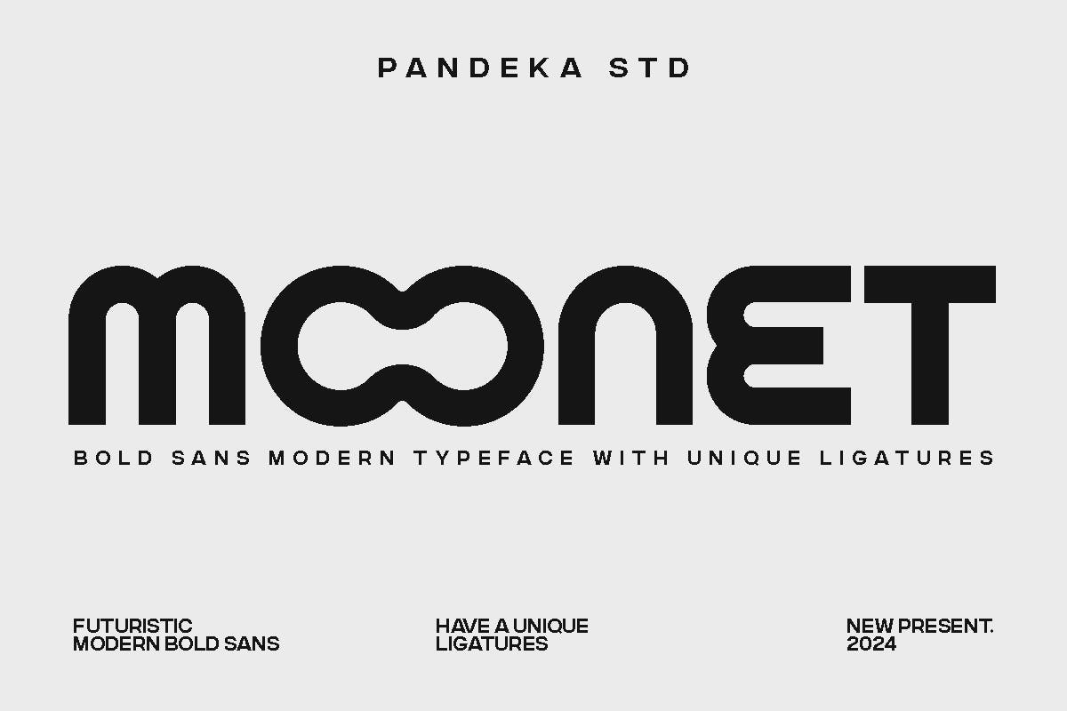 Imagen de portada de Moonet - Futuristic Modern Font (fuente)