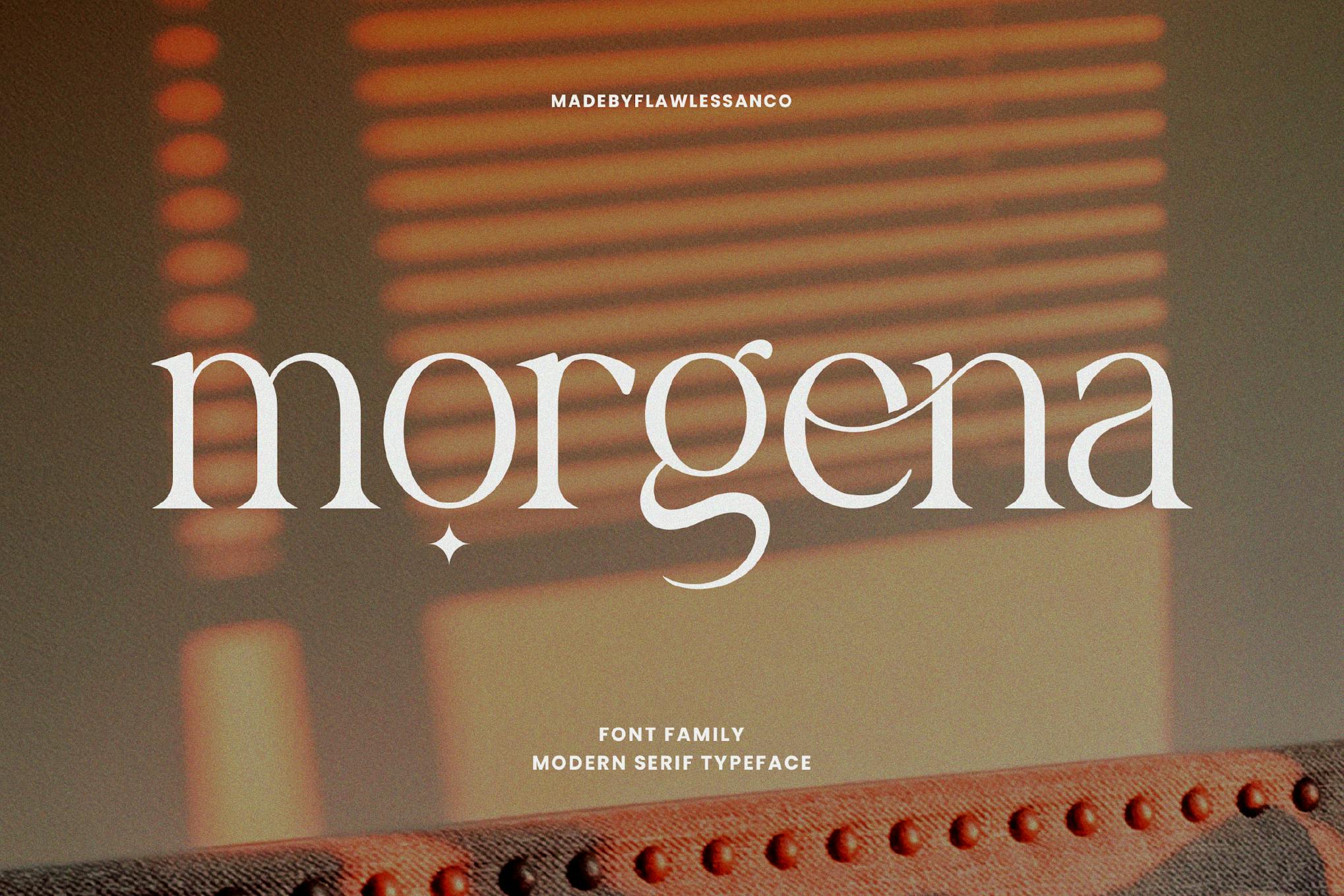 Imagen de portada de Morgena - Modern Serif Font (fuente)
