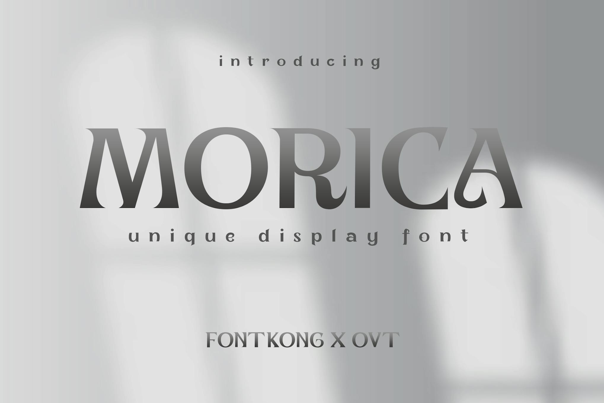 Imagen de portada de Morica - Unique Display Font (fuente)