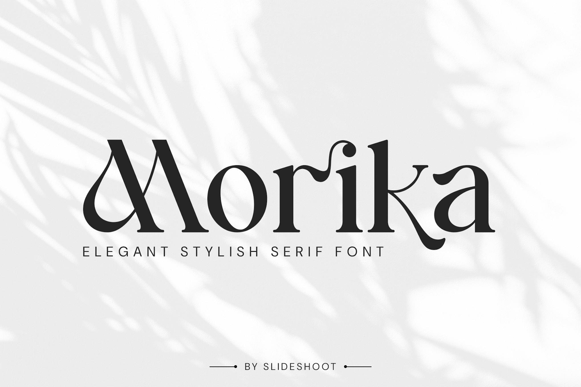 Imagen de portada de Morika Elegant Serif Font (fuente)