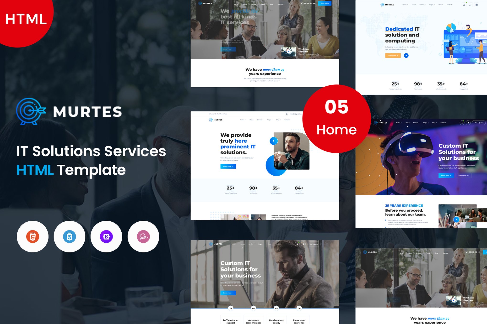 Imagen de portada de Murtes - IT Solutions and Services Template (plantilla web)