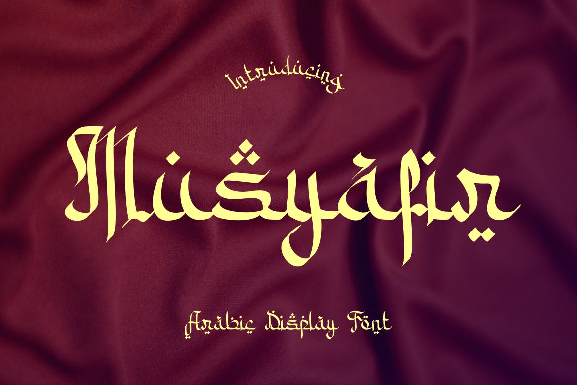 Imagen de portada de Musyafir - Arabic Display Font (fuente)
