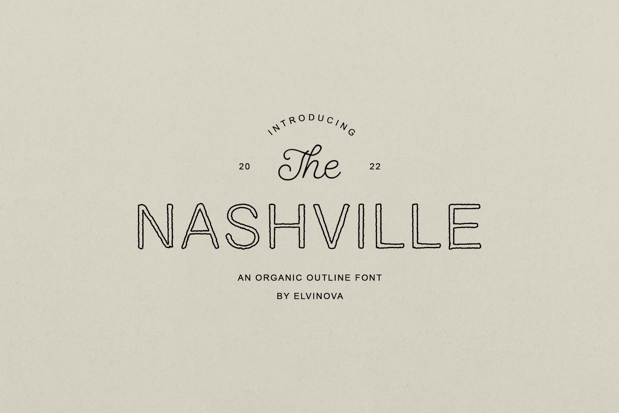 Imagen de portada de Nashville | Outline Font (fuente)