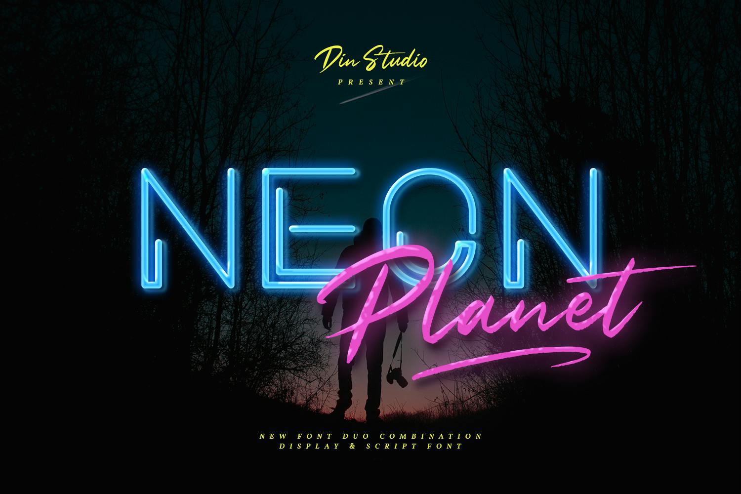 Imagen de portada de Neon Planet - Display Font Duo (fuente)