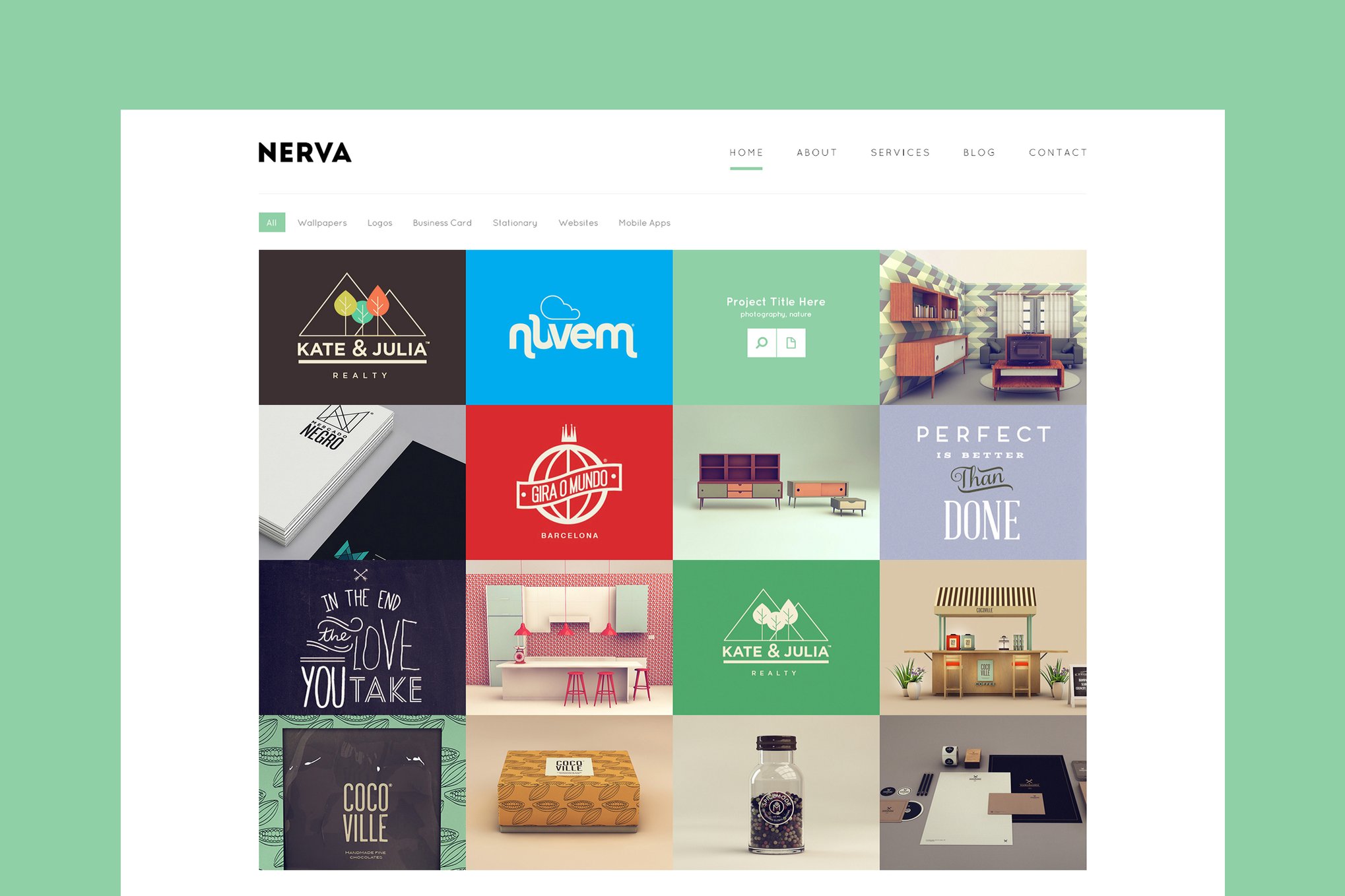 Imagen de portada de Nerva - Minimal Design HTML Template (plantilla web)