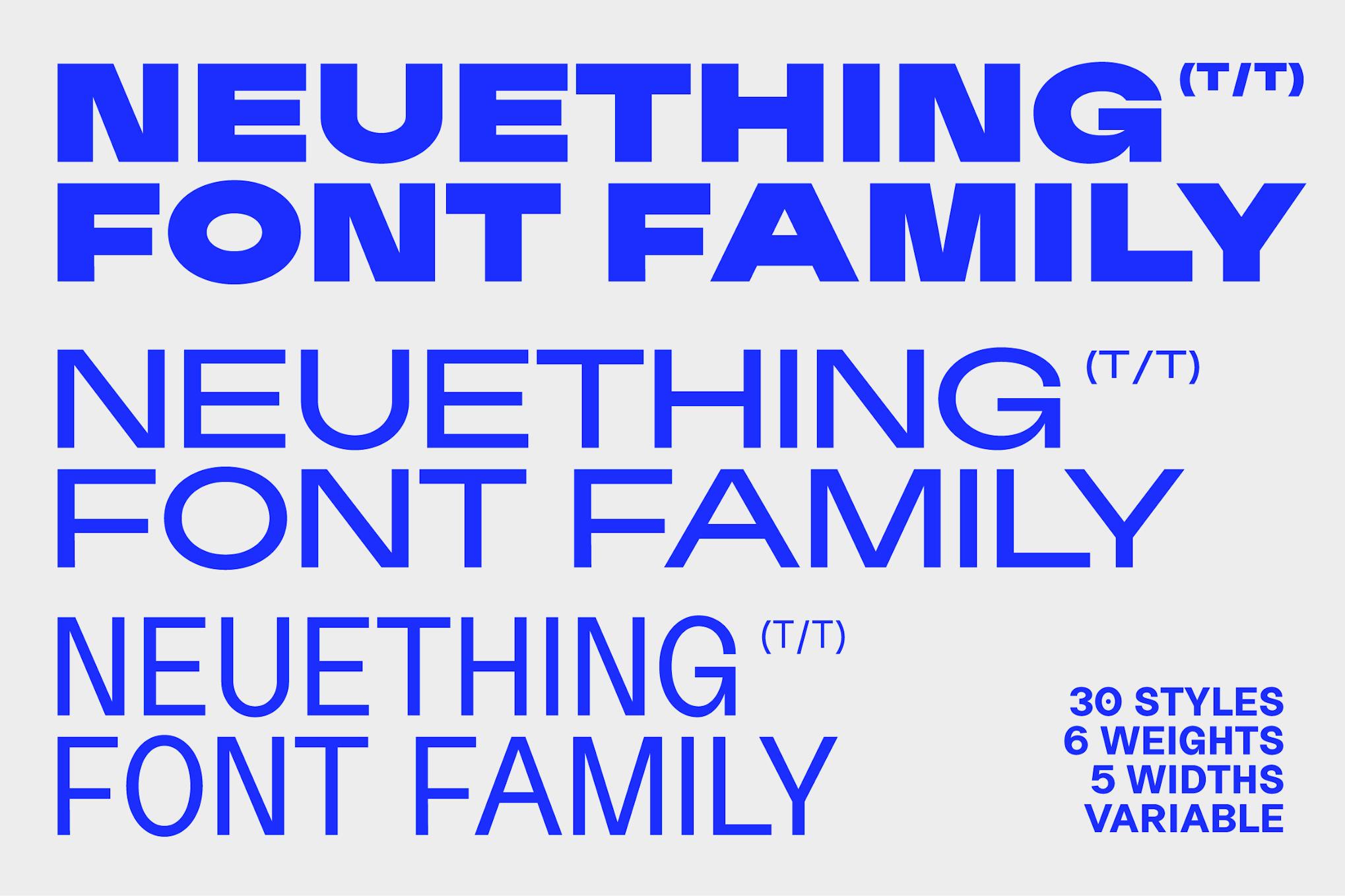 Imagen de portada de Neuething Sans (30 Styles) (fuente)