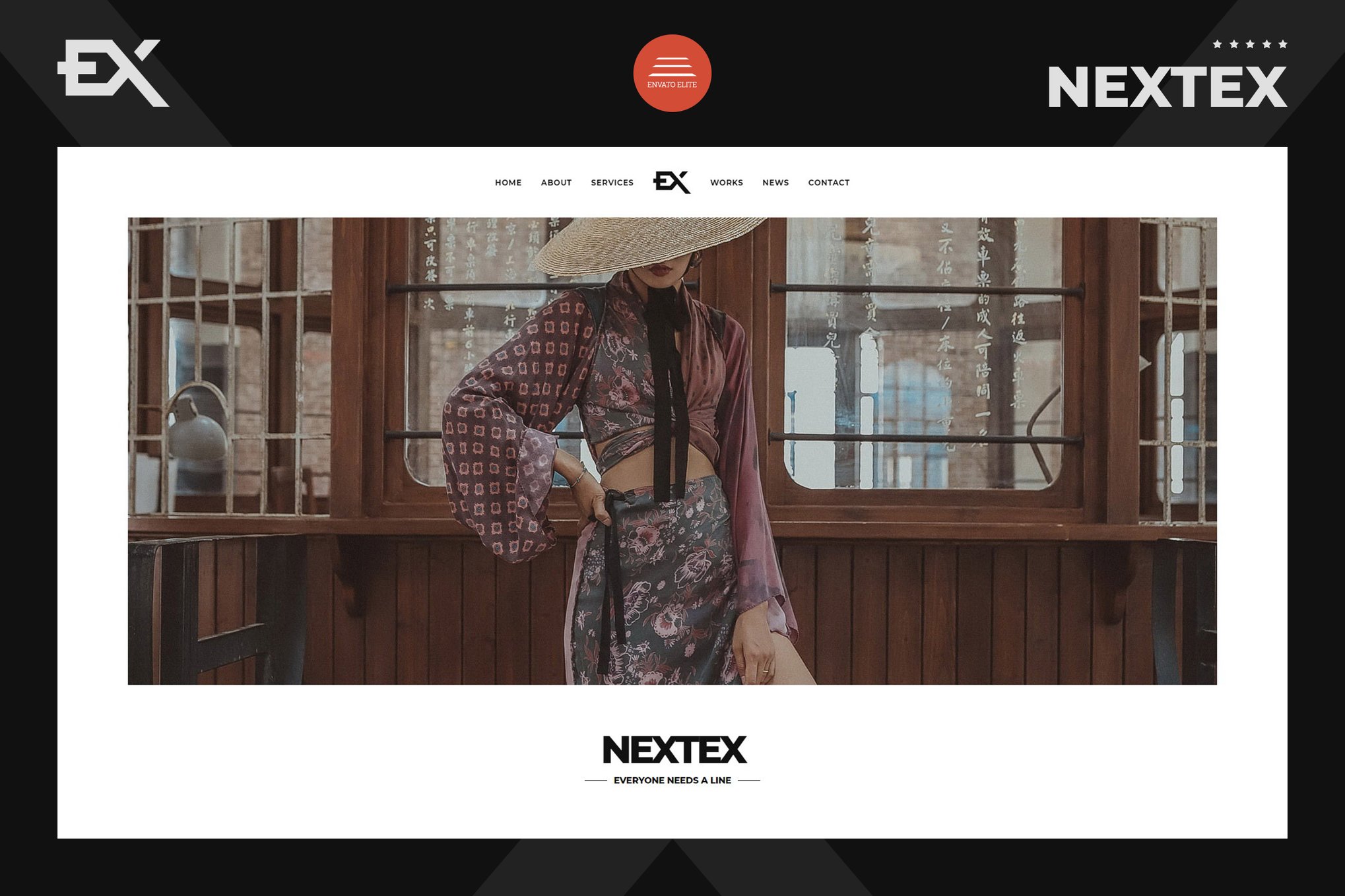 Imagen de portada de Nextex - One Page Photography Portfolio Template (plantilla web)