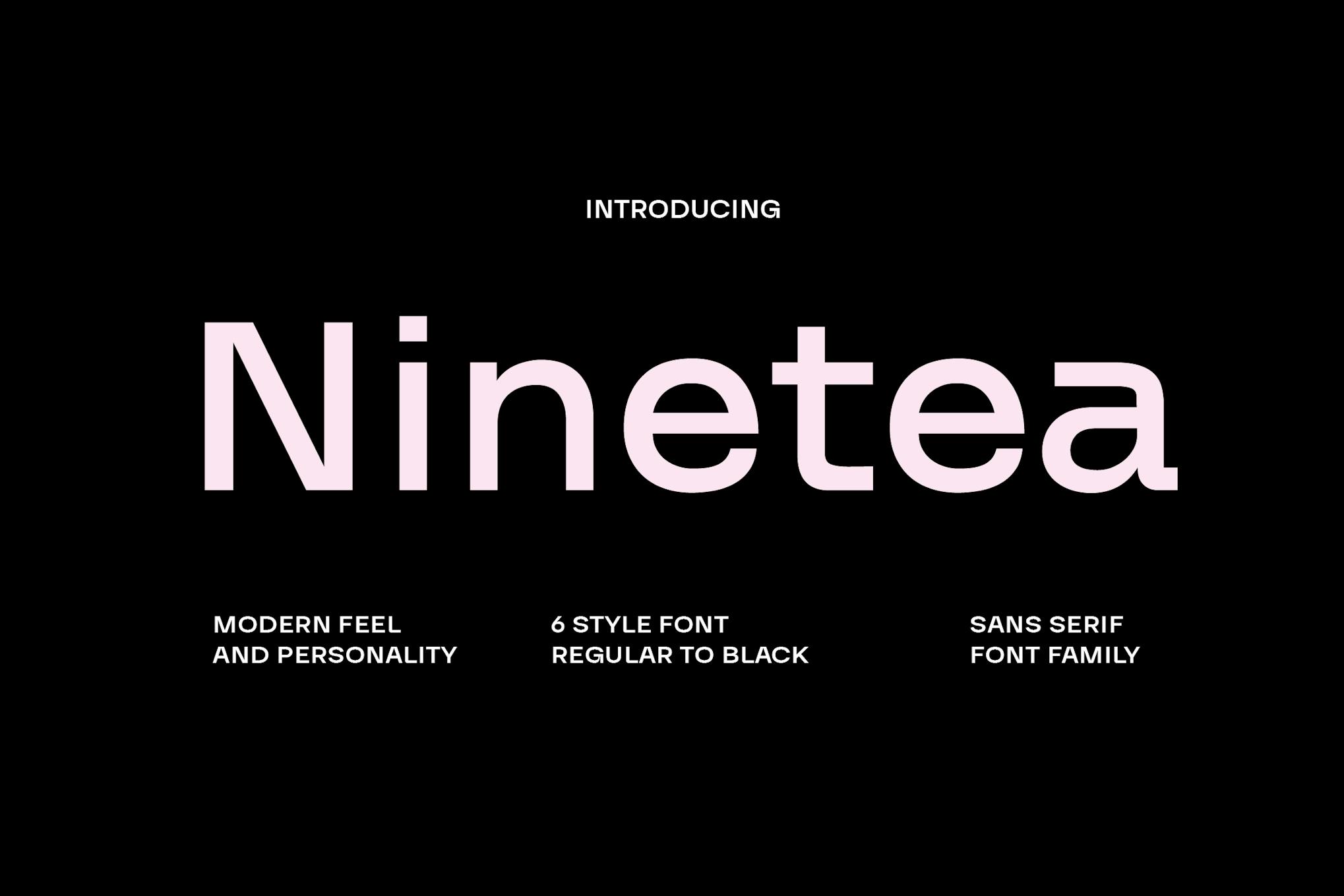 Imagen de portada de Ninetea Sans Serif Font (fuente)
