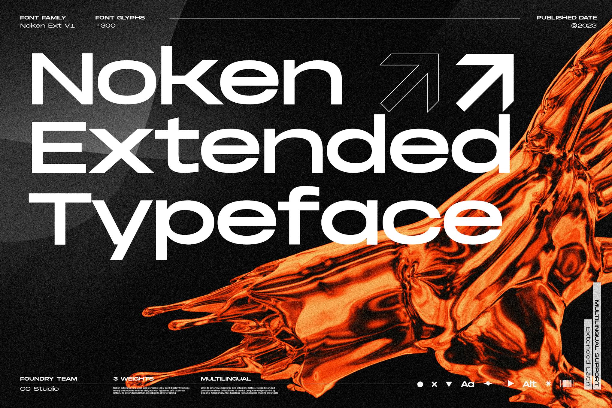 Imagen de portada de Noken Extended - Versatile Sans Serif (fuente)